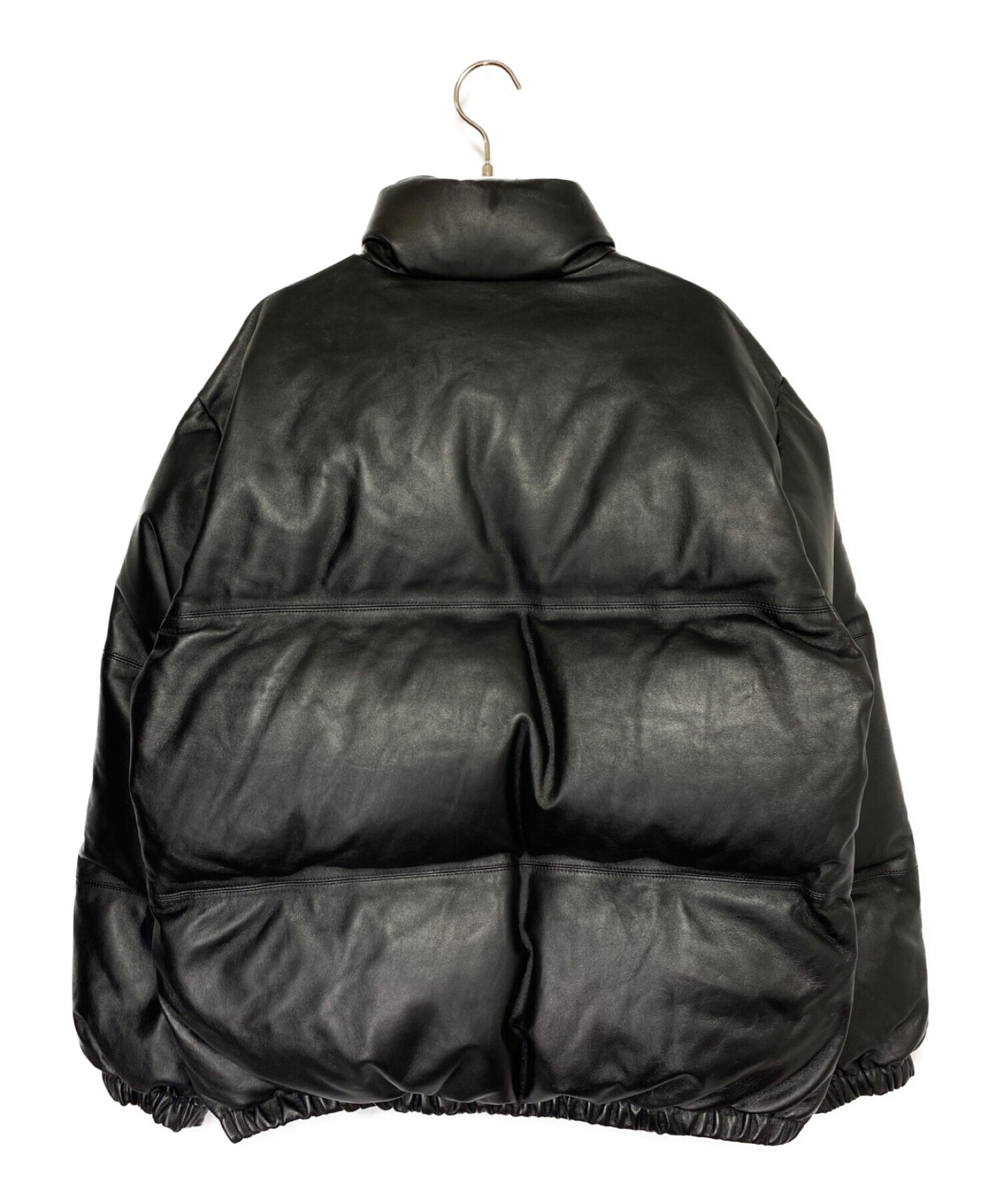 中古・古着通販】WACKO MARIA (ワコマリア) LEATHER DOWN JACKET -B- ブラック サイズ:S 未使用品｜ブランド・古着通販  トレファク公式【TREFAC FASHION】スマホサイト