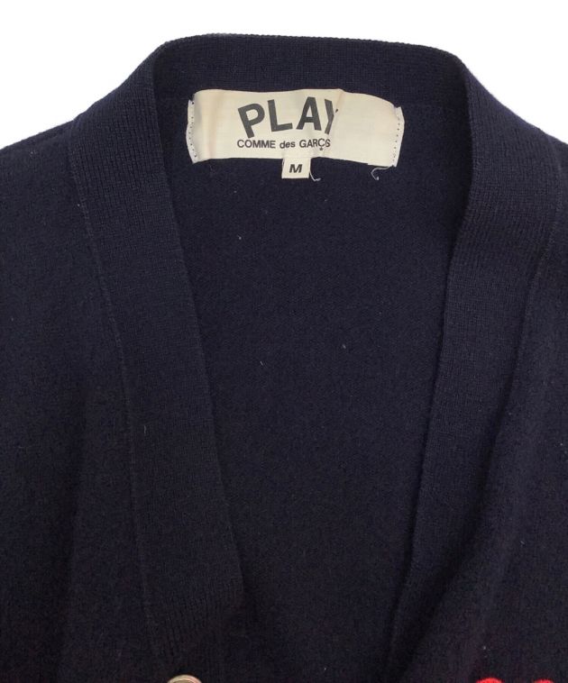 PLAY COMME des GARCONS (プレイ コムデギャルソン) カーディガン ネイビー サイズ:M