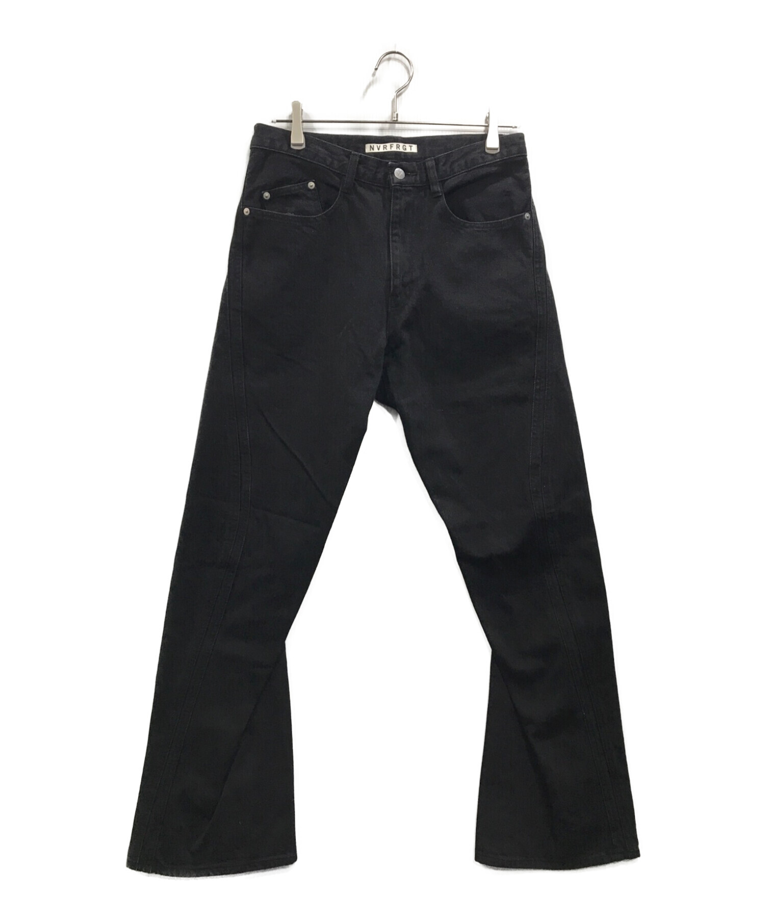 NVRFRGT (ネヴァーフォーゲット) 3D Twisted Jeans 3D ツイステッド ジーンズ ブラック サイズ:2