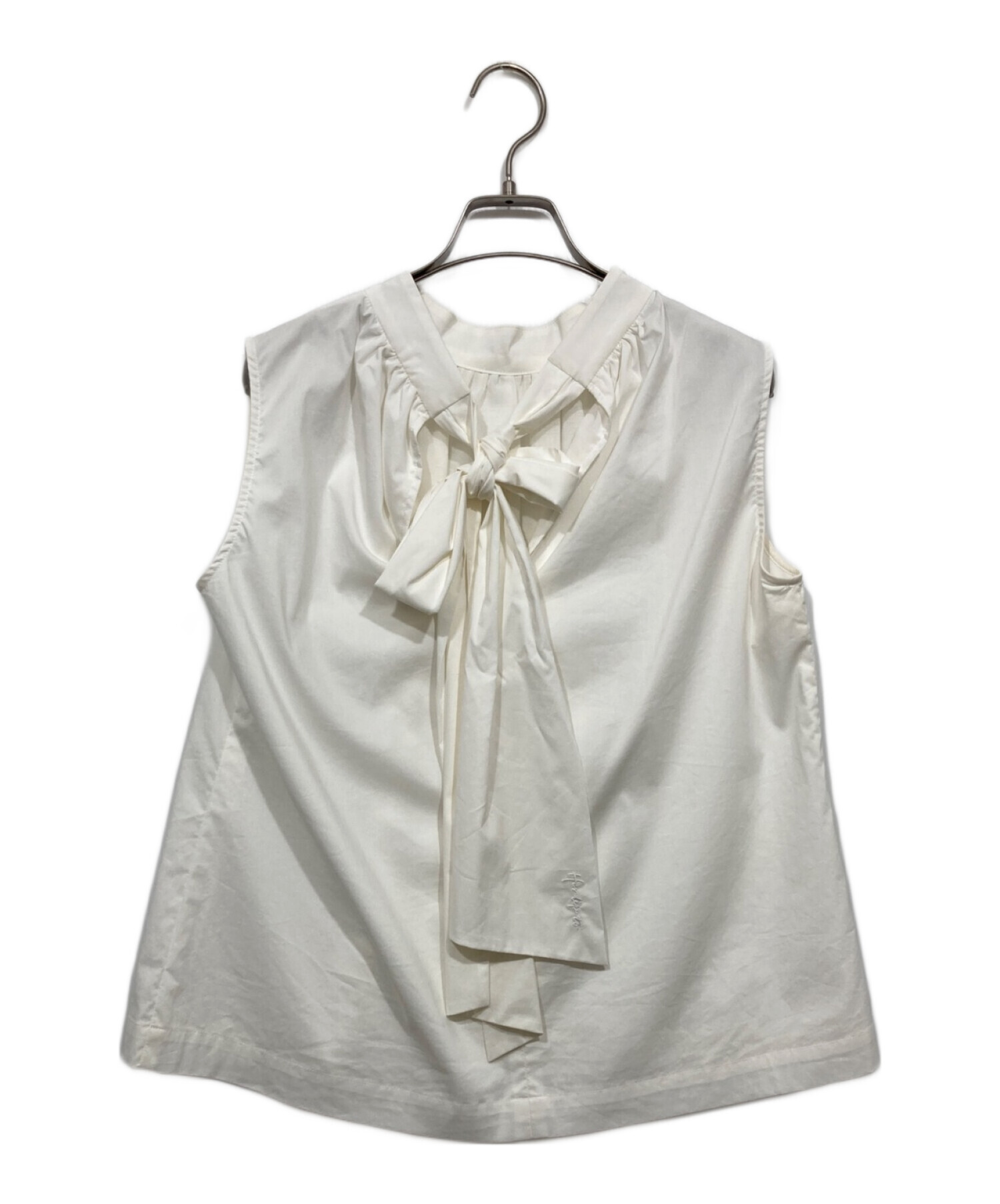 中古・古着通販】HER LIP TO (ハーリップトゥ) Back Front Ribbon Blouse ホワイト サイズ:M｜ブランド・古着通販  トレファク公式【TREFAC FASHION】スマホサイト