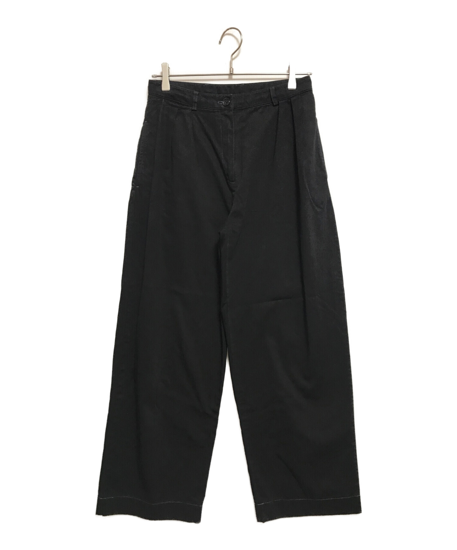 ACNE STUDIOS (アクネストゥディオス) タックパンツ ブラック サイズ:SIZE36