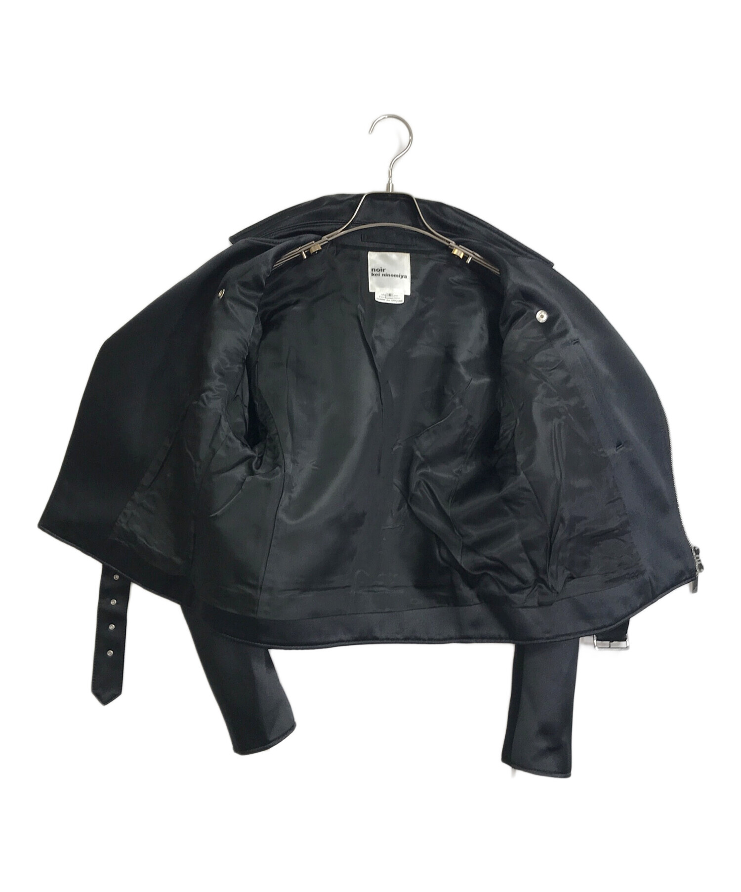 中古・古着通販】noir kei ninomiya (ノワール ケイ ニノミヤ) ダブルライダースサンテジャケット Noir Kei Ninomiya  ノワールケイニノミヤ 黒 ブラック 3F-J012/AD2020 Sサイズ ブラック サイズ:S｜ブランド・古着通販 トレファク公式【TREFAC  FASHION】スマホサイト