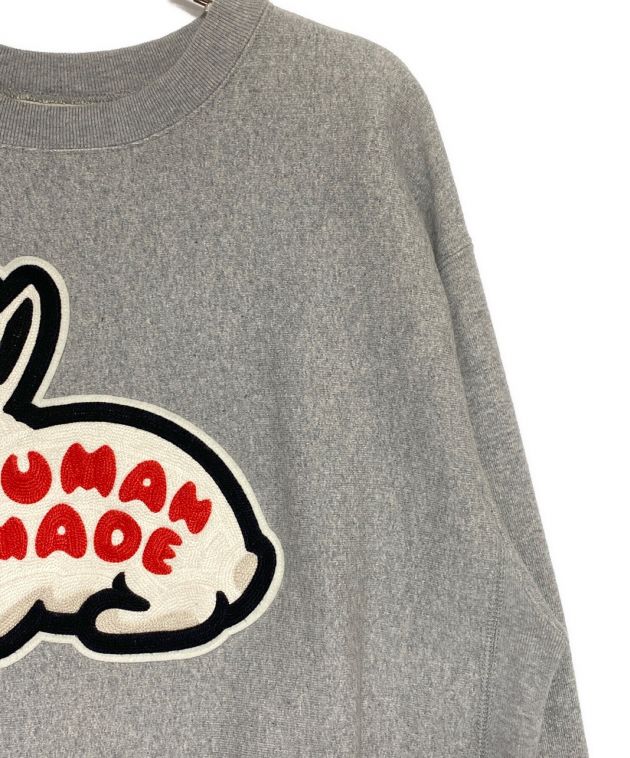 HUMAN MADE (ヒューマンメイド) RABBIT HEAVY WEIGHT SWEATSHIRT グレー サイズ:L