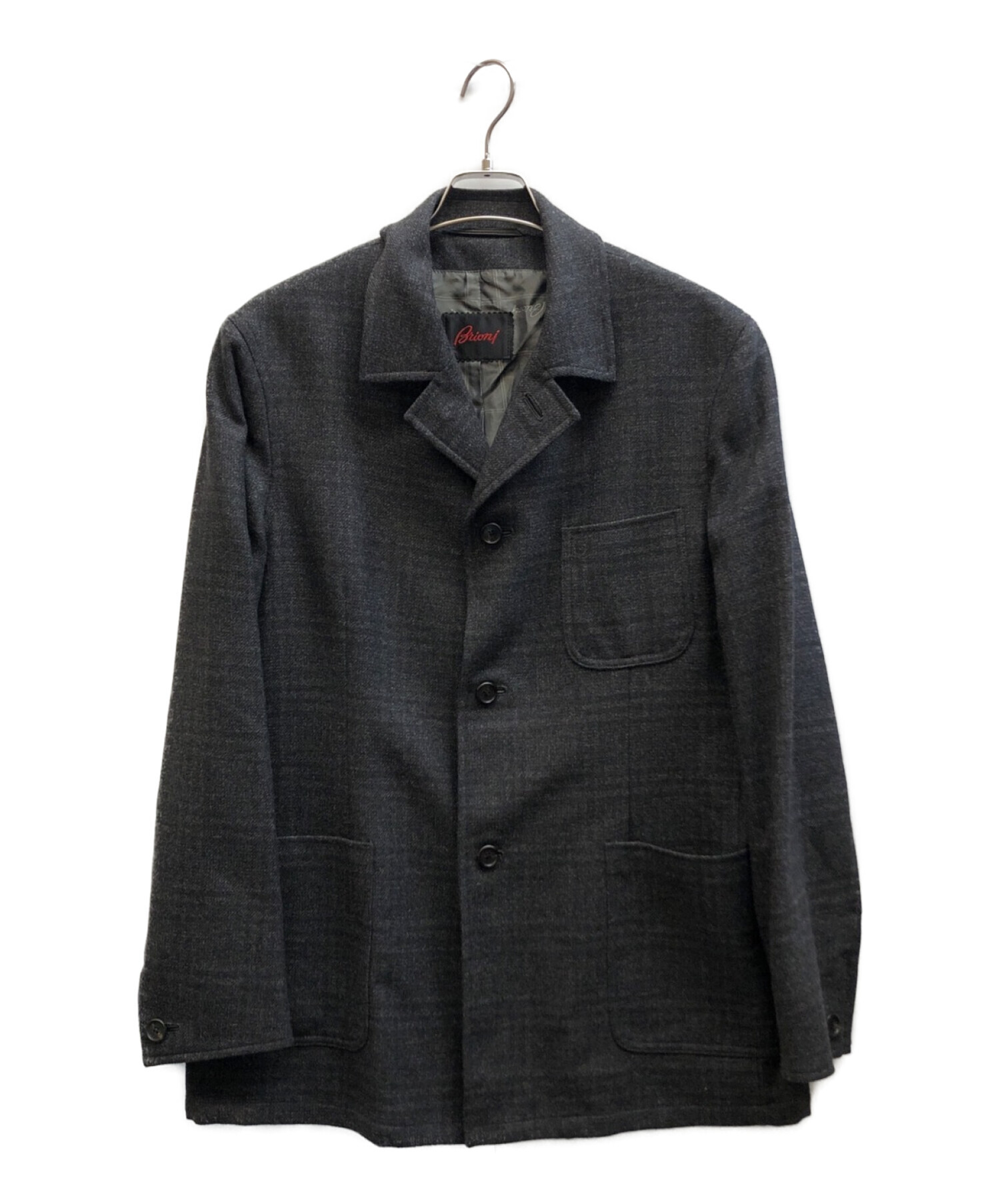 BRIONI (ブリオーニ) ウールカシミヤジャケット グレー サイズ:M