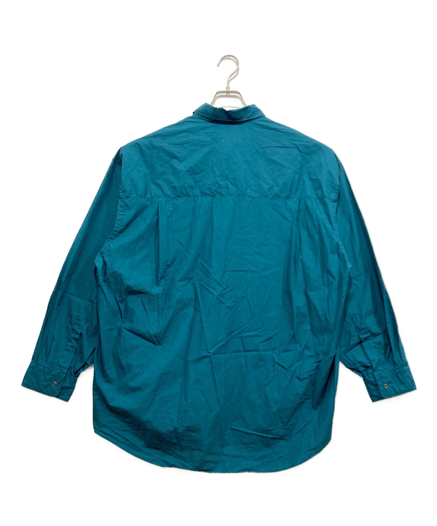 Graphpaper (グラフペーパー) Broad L/S Oversized Regular Collar Shirt グリーン サイズ:FREE