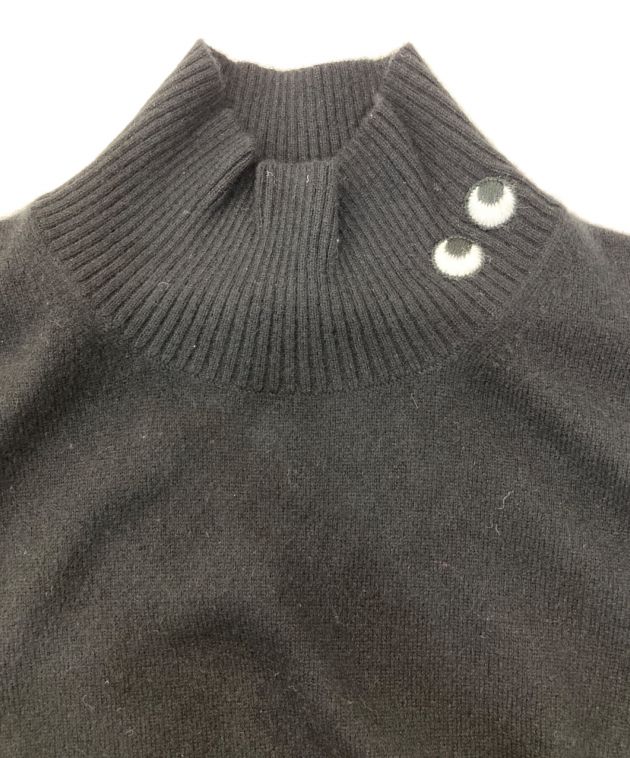 UNIQLO (ユニクロ) ANYA HINDMARCH (アニヤハインドマーチ) カシミヤハイネックセーター ブラック サイズ:L 未使用品