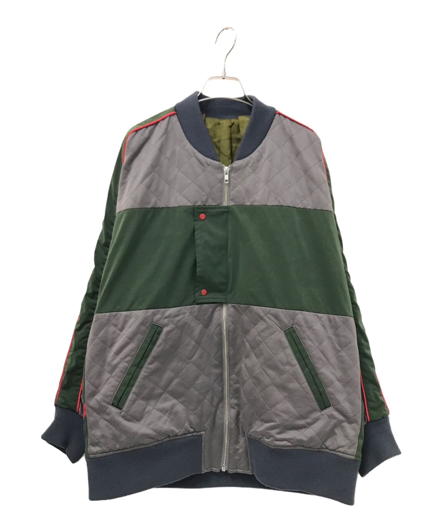 中古・古着通販】PHINGERIN (フィンガリン) STEADY BLOUSON グリーン×グレー サイズ:M｜ブランド・古着通販  トレファク公式【TREFAC FASHION】スマホサイト