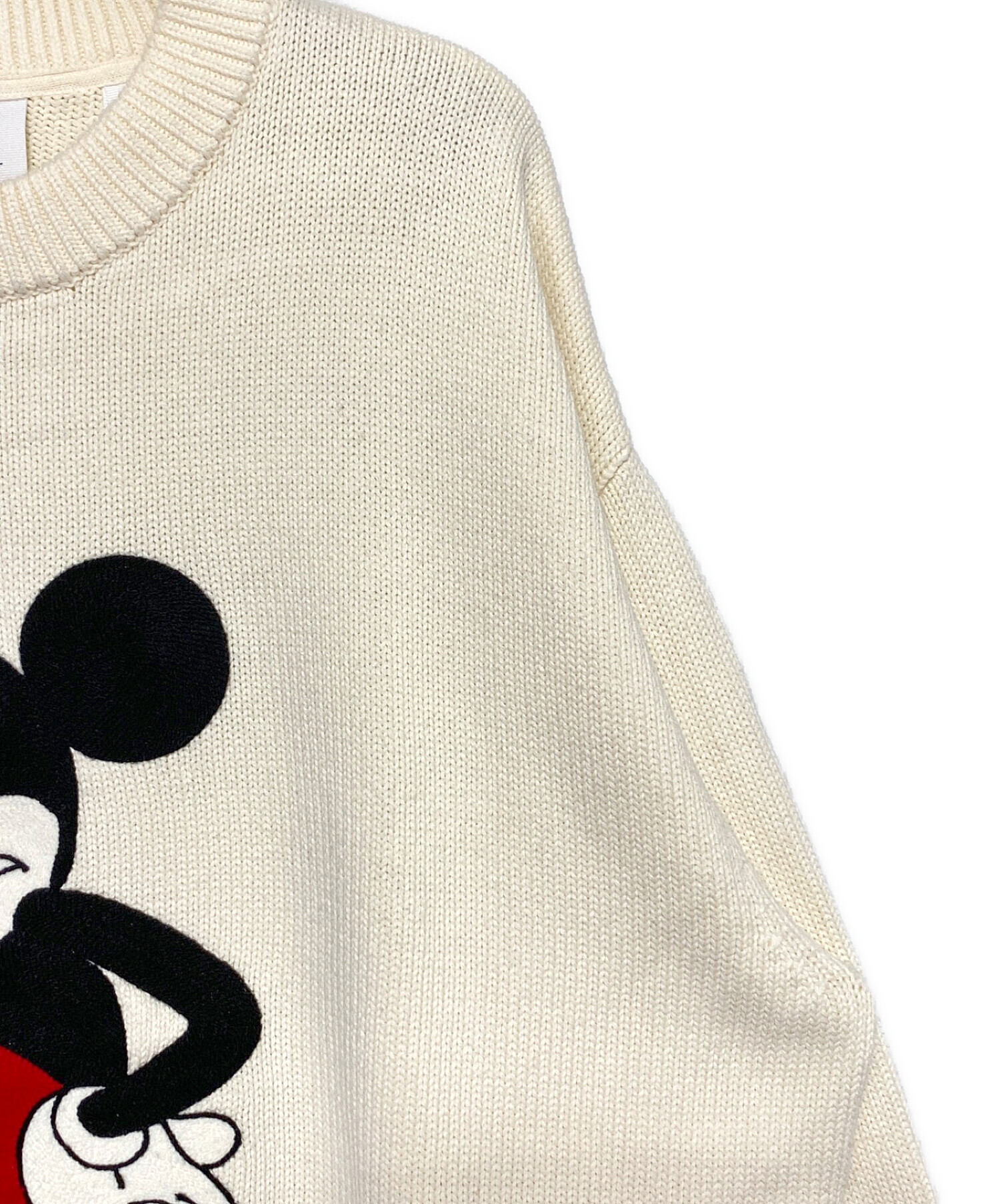 KITH (キス) DISNEY (ディズニー) クルーネックコットンニット アイボリー サイズ:L