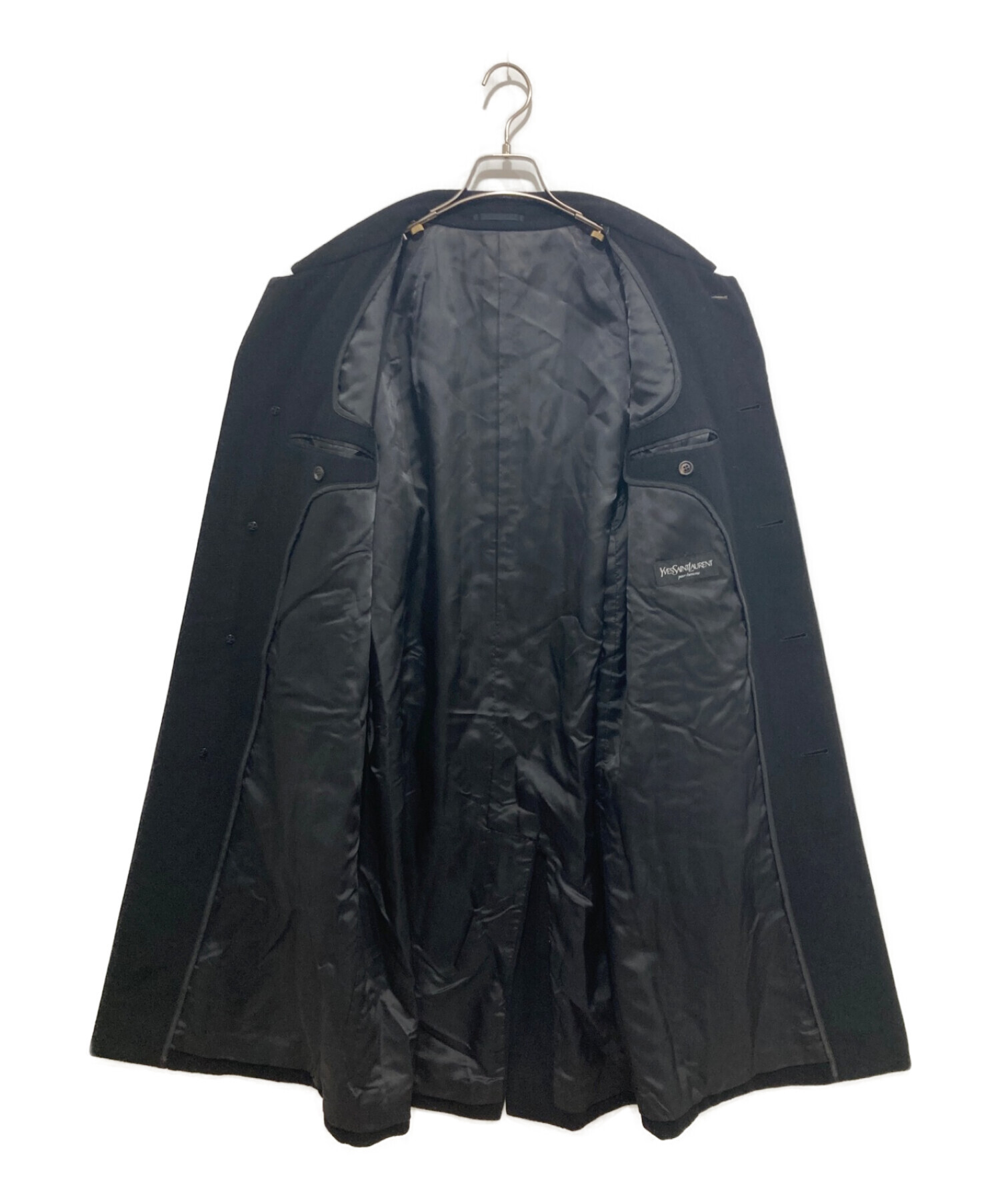 Yves Saint Laurent (イヴサンローラン) ステンカラーコート ブラック サイズ:A4
