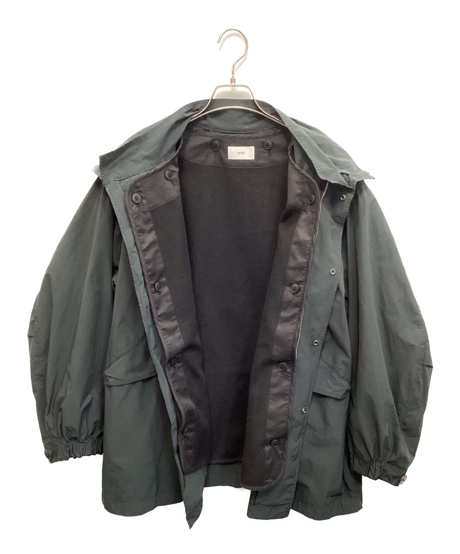 中古・古着通販】ATON (エイトン) AIR WEATHER SHORT MODS COAT グリーン サイズ:2｜ブランド・古着通販  トレファク公式【TREFAC FASHION】スマホサイト