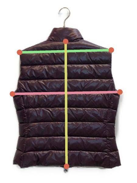 中古・古着通販】MONCLER (モンクレール) ダウンベスト パープル