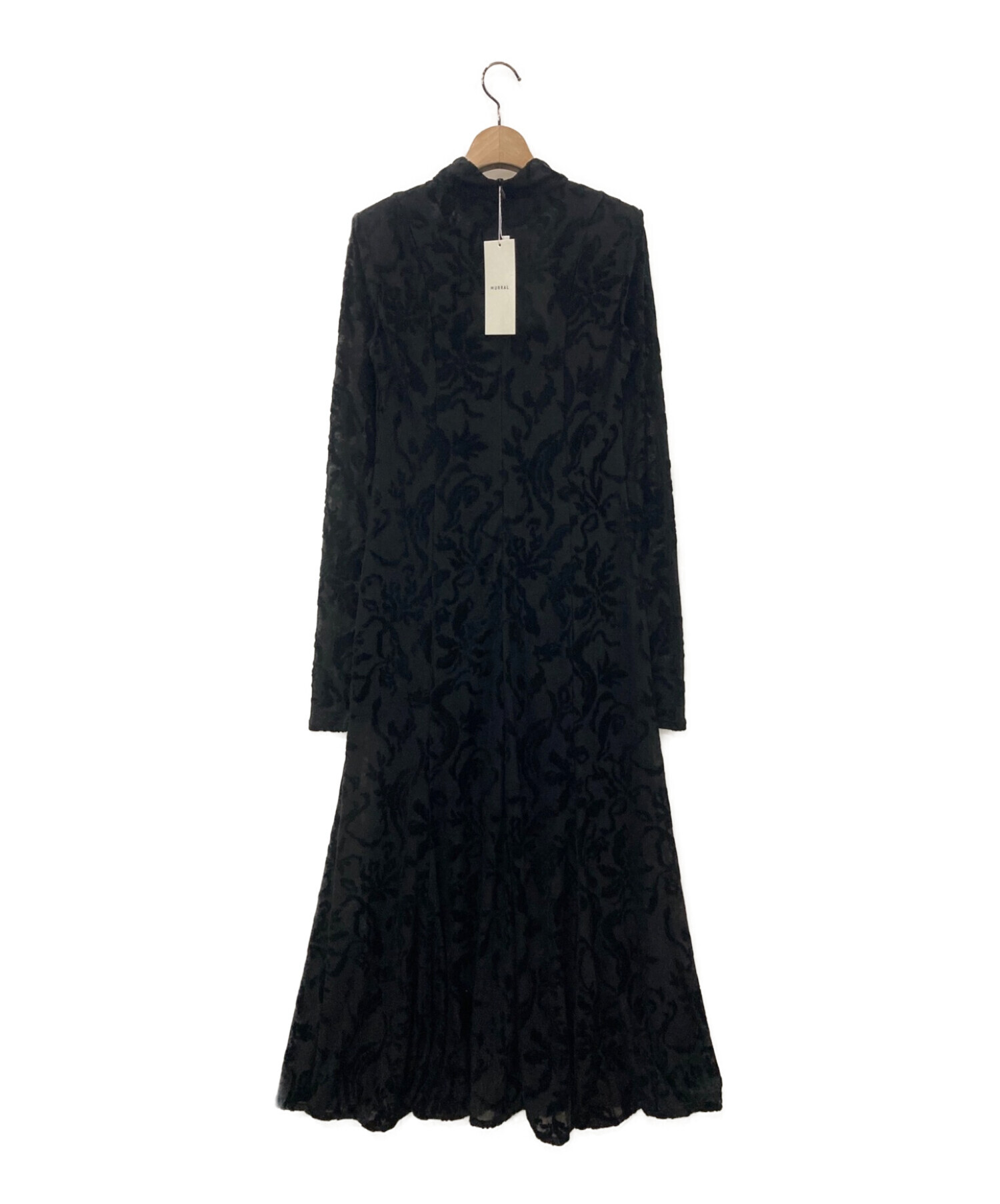 MURRAL (ミューラル) Snowflake jacquard velor dress ブラック サイズ:2