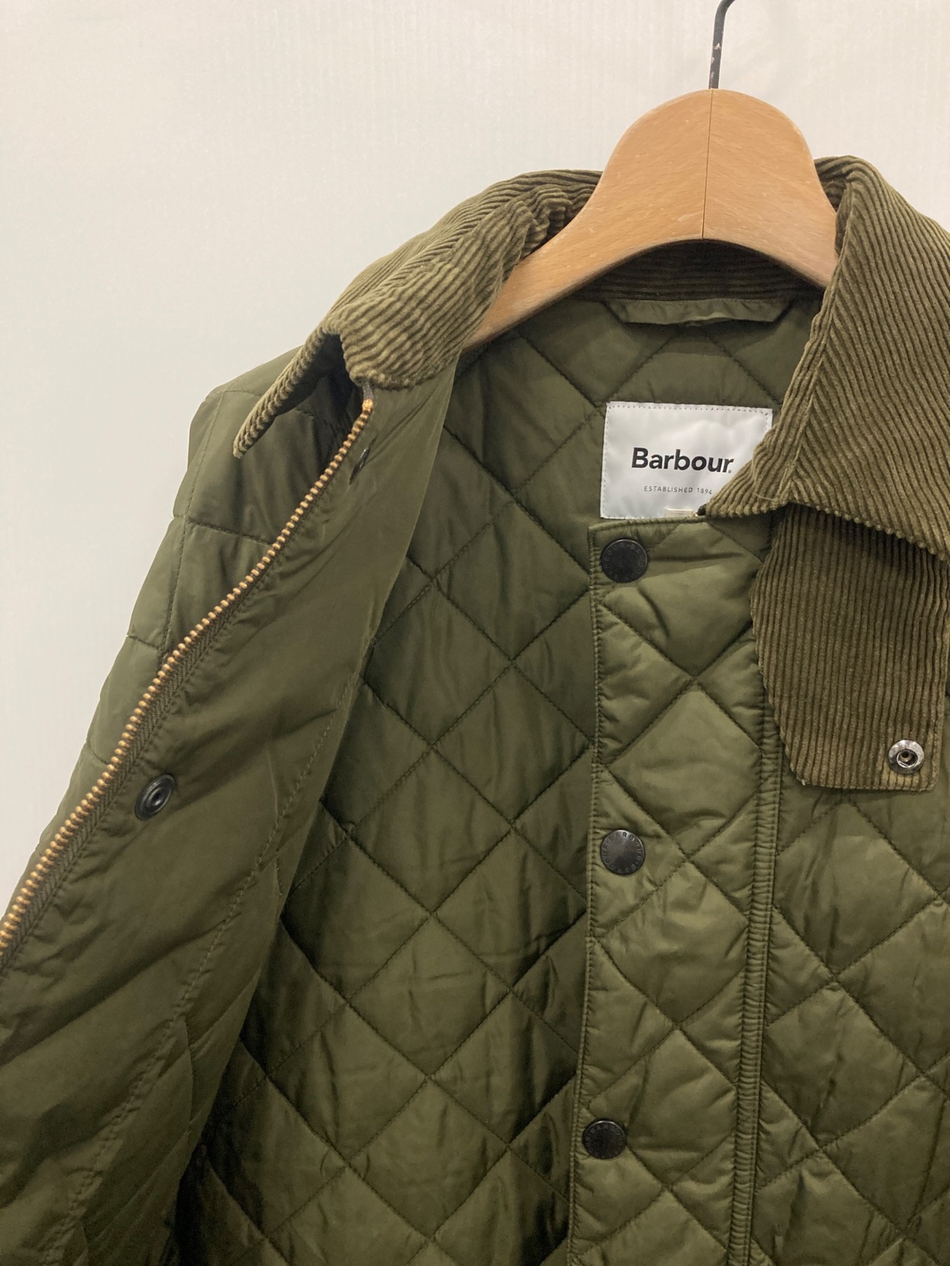 中古・古着通販】Barbour (バブアー) BURGHLEY QUILT オリーブ サイズ:8｜ブランド・古着通販 トレファク公式【TREFAC  FASHION】スマホサイト