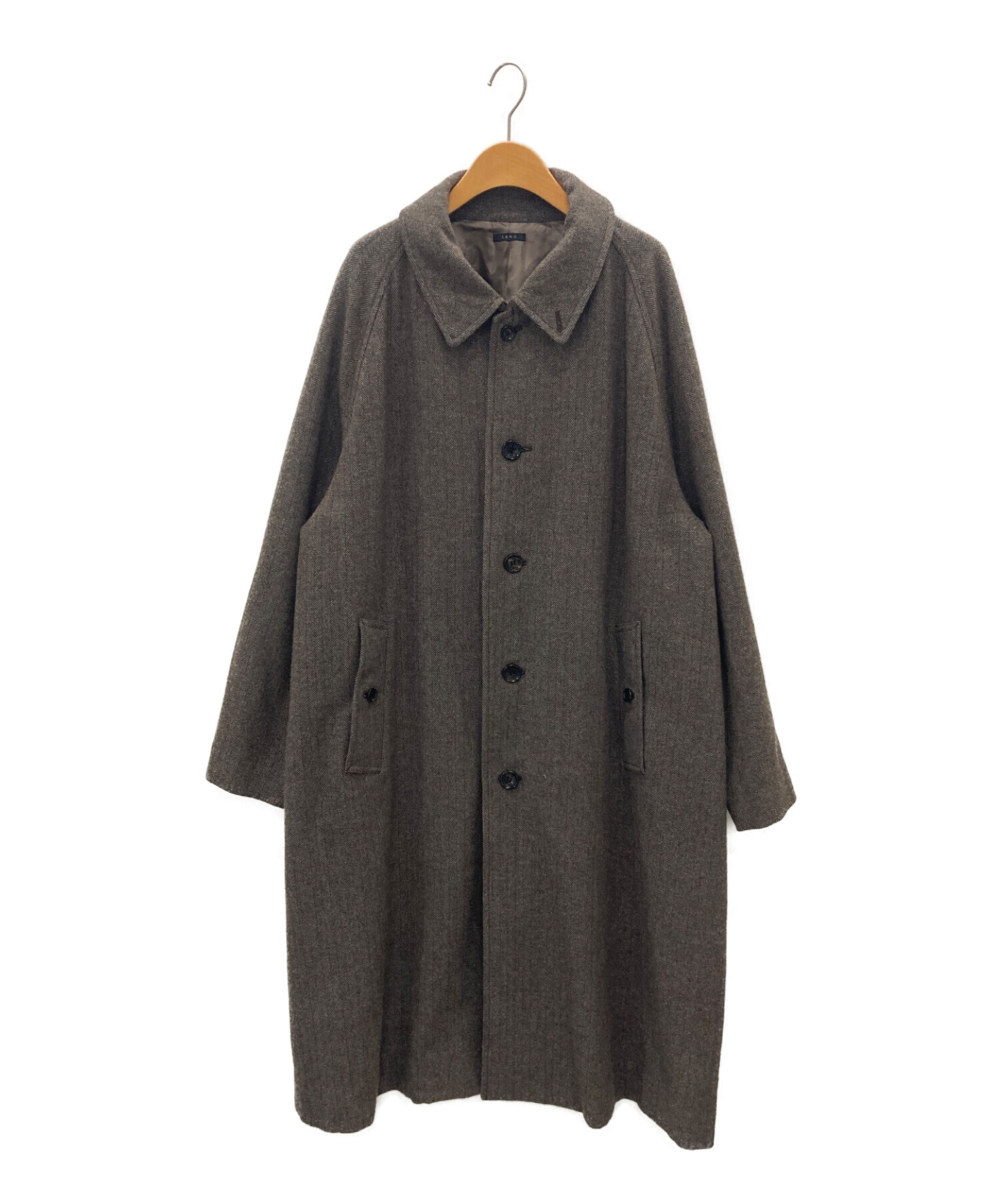 中古・古着通販】leno (リノ) BAL COLLAR COAT ブラウン サイズ:3｜ブランド・古着通販 トレファク公式【TREFAC  FASHION】スマホサイト