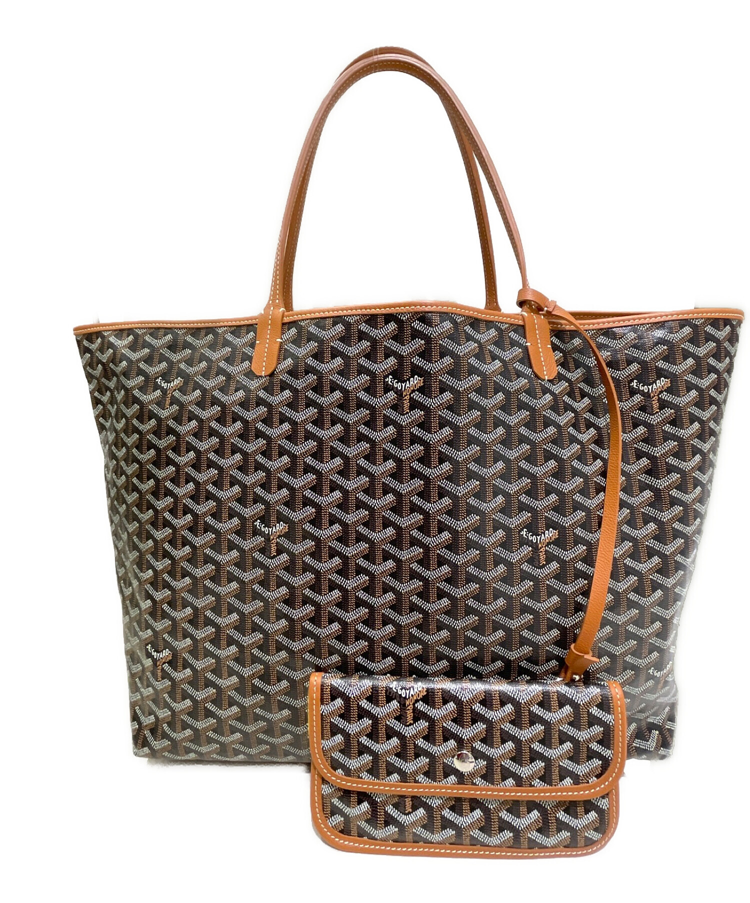 中古・古着通販】GOYARD (ゴヤール) サン・ルイGM ブラック×ブラウン