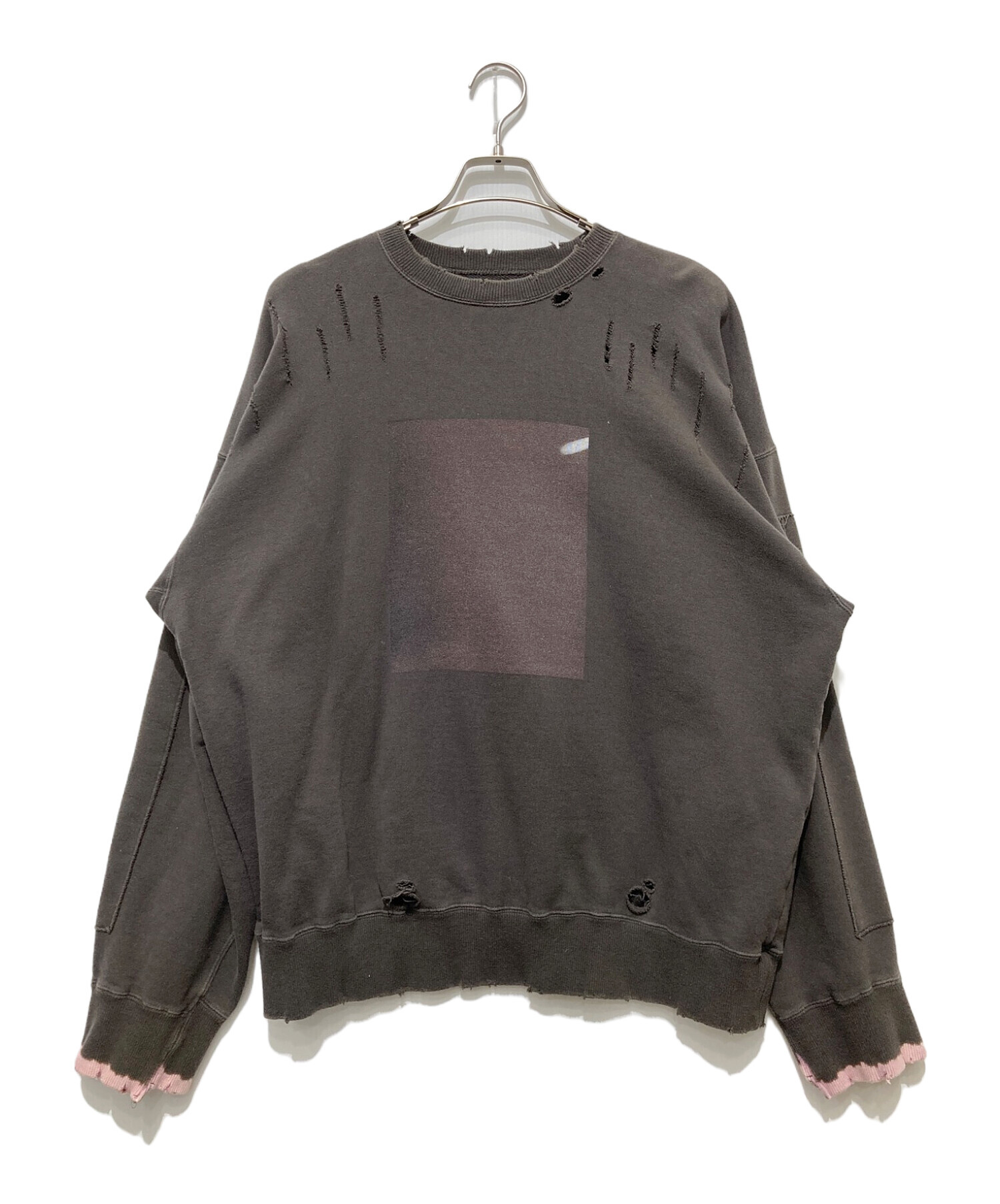 stein (シュタイン) OVERSIZED REBUILD SWEAT LS　オーバーサイズ　リビルドスウェット　ロングスリーブ グレー サイズ:S