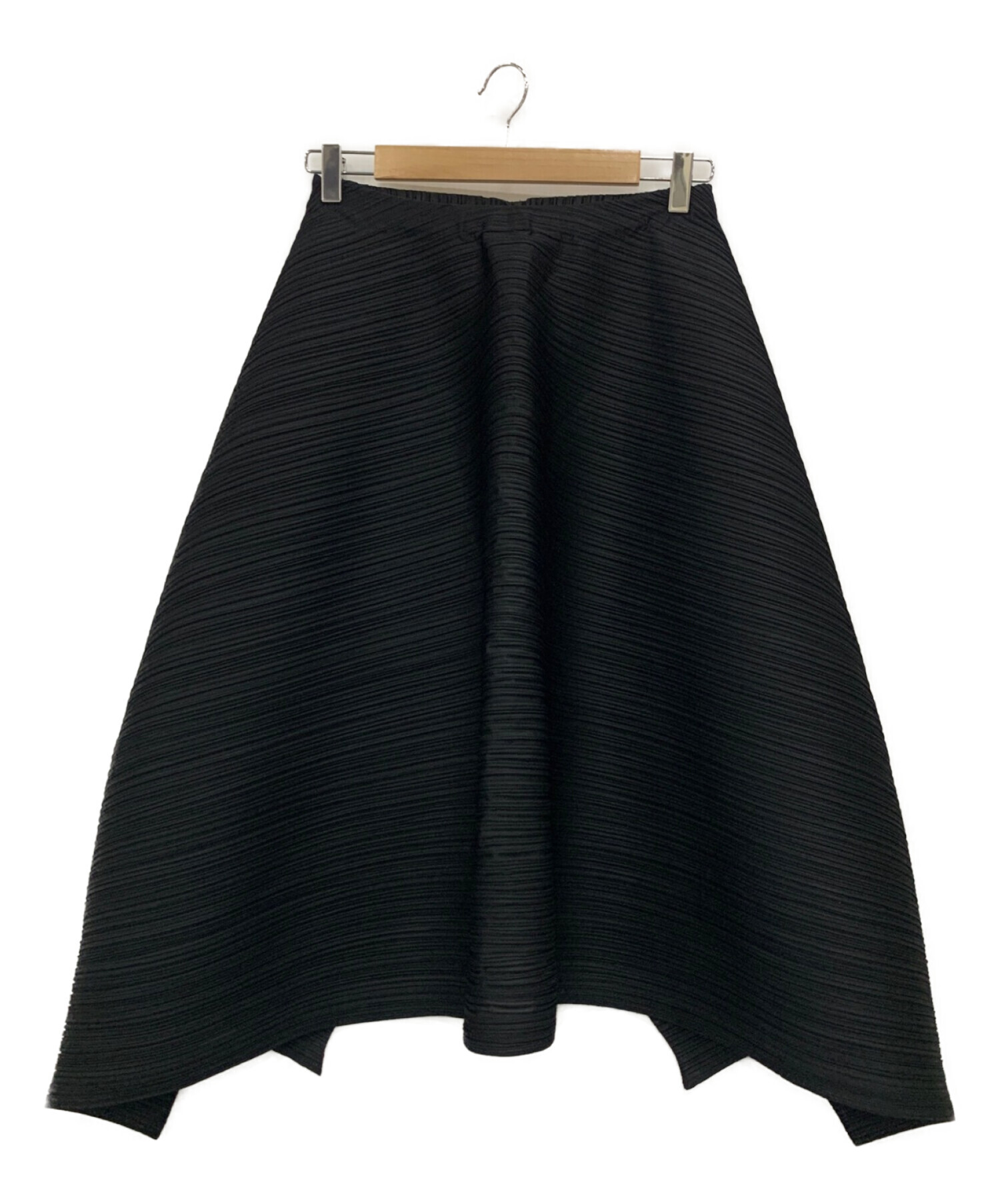 PLEATS PLEASE (プリーツプリーズ) 変形スカート ブラック サイズ:3