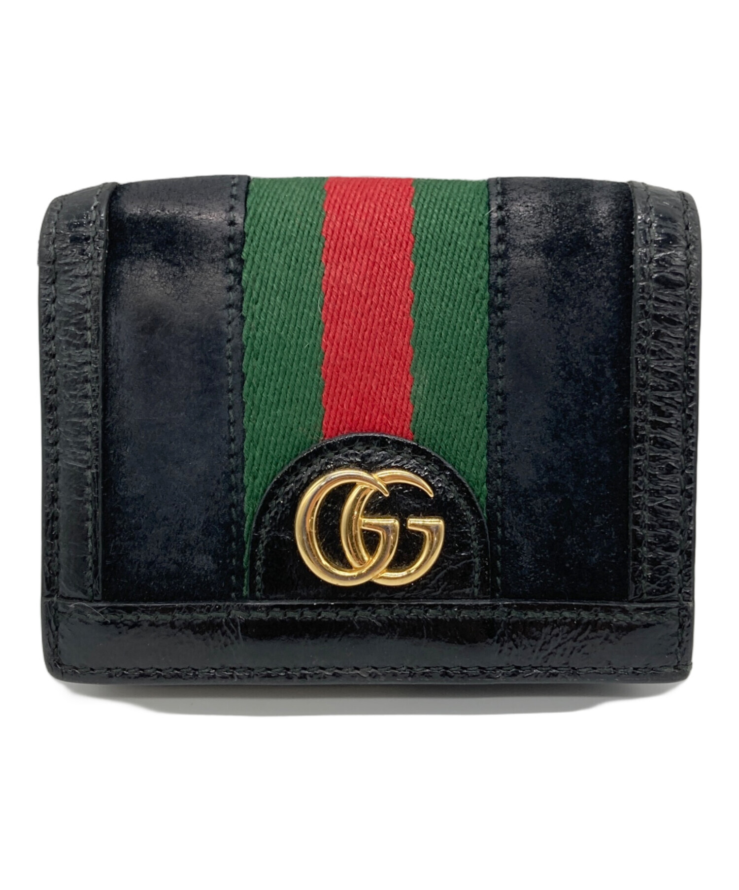 中古・古着通販】GUCCI (グッチ) 2つ折り財布 ブラック｜ブランド・古着通販 トレファク公式【TREFAC FASHION】スマホサイト