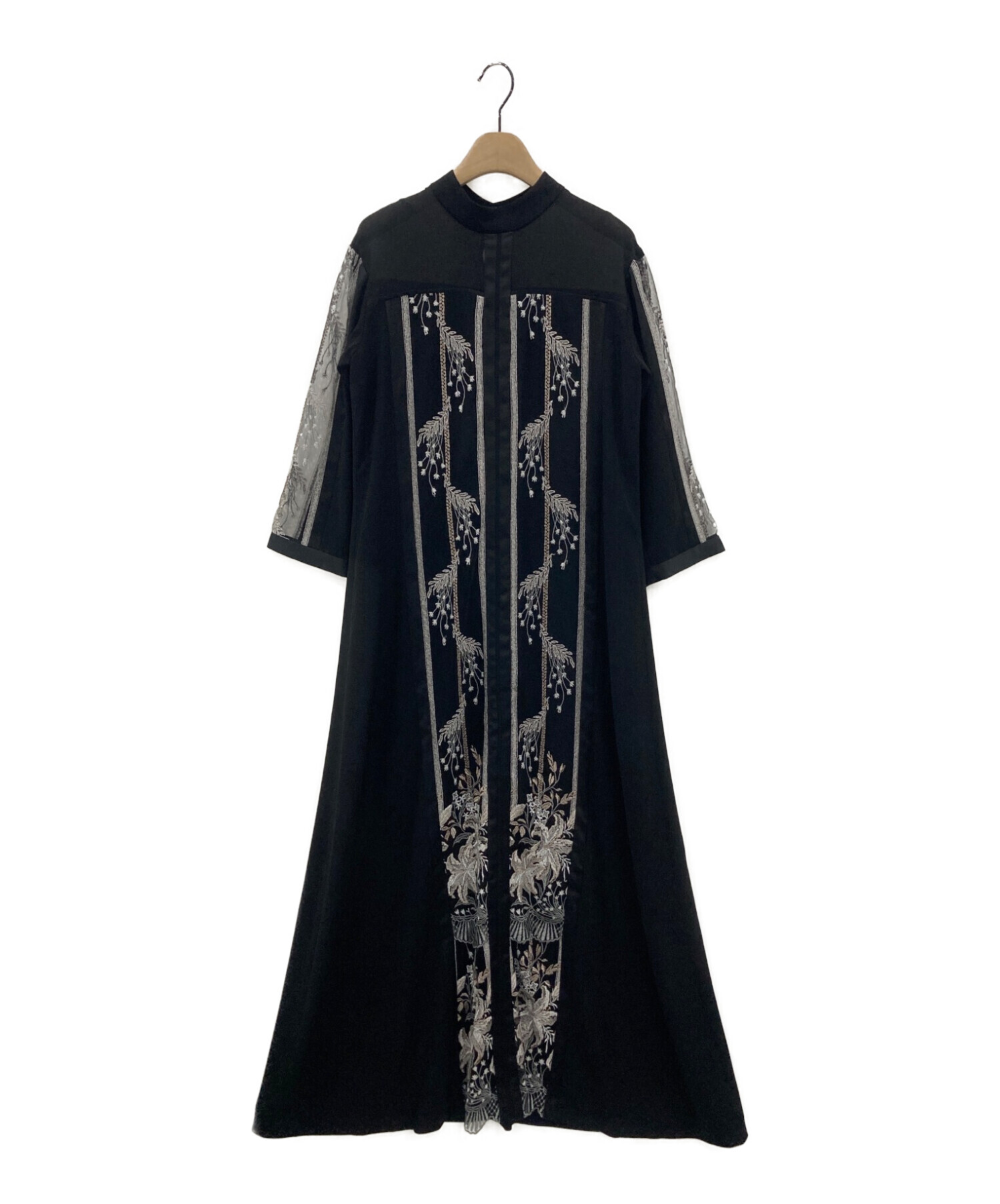 MURRAL (ミューラル) Framed flower dress ブラック サイズ:2