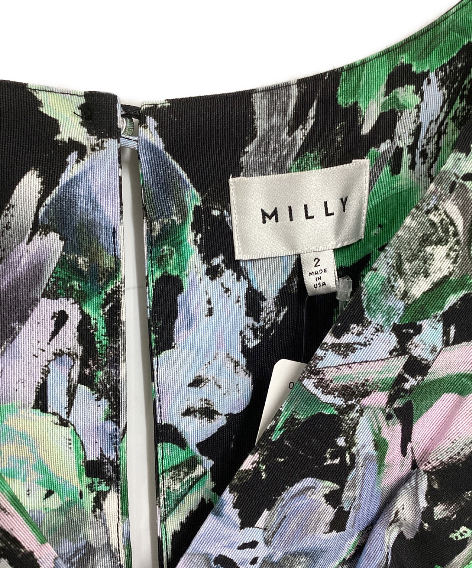 中古・古着通販】MILLY (ミリー) ノースリーブワンピース ブルー