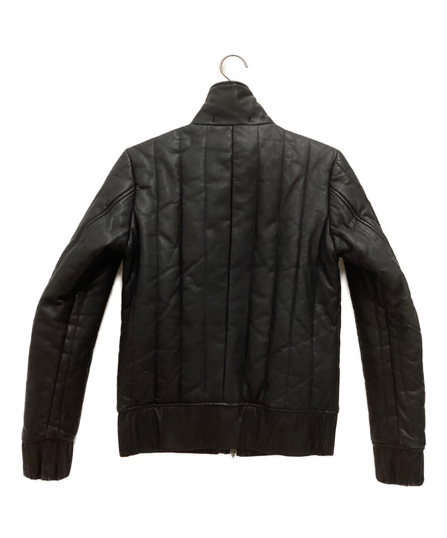 ripvanwinkle (リップヴァンウィンクル) ラムレザー中綿ジャケット ブラック サイズ:4