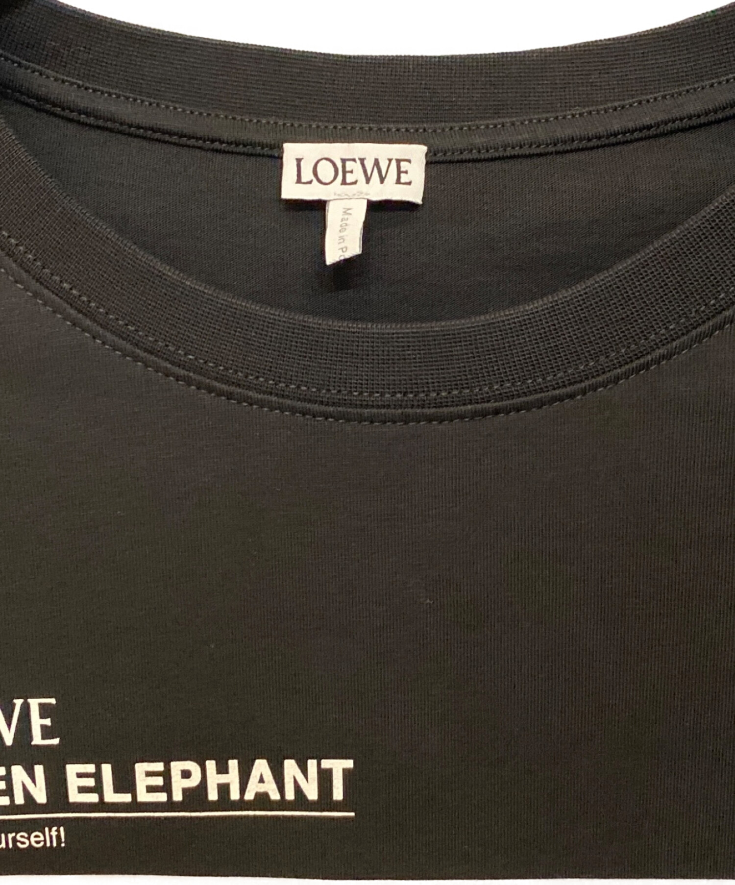 LOEWE (ロエベ) 23SS チア エレファント Tシャツ ブラック サイズ:M