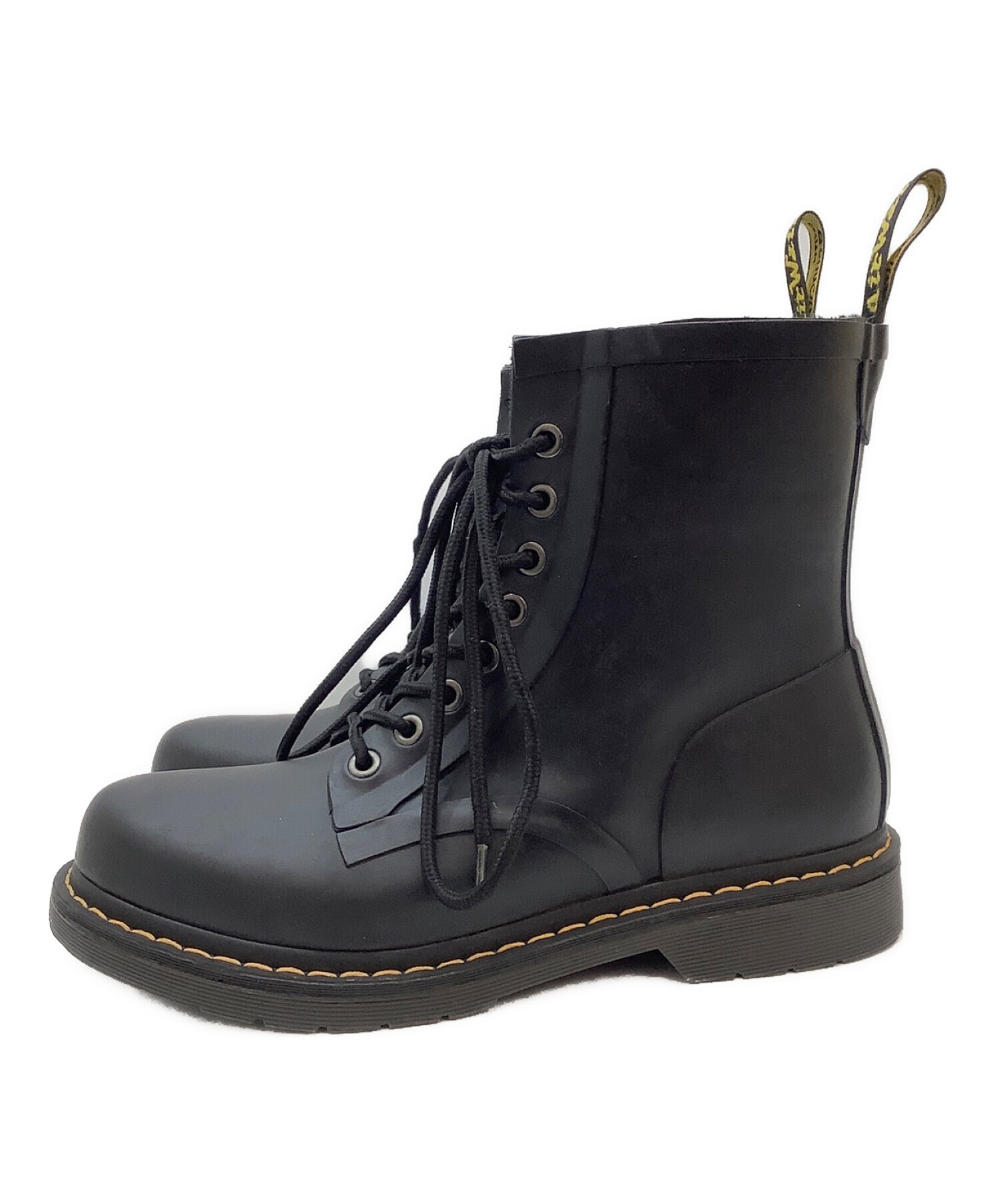 Dr.Martens◇レインブーツ -- BLK 新品同様 - レインシューズ・長靴