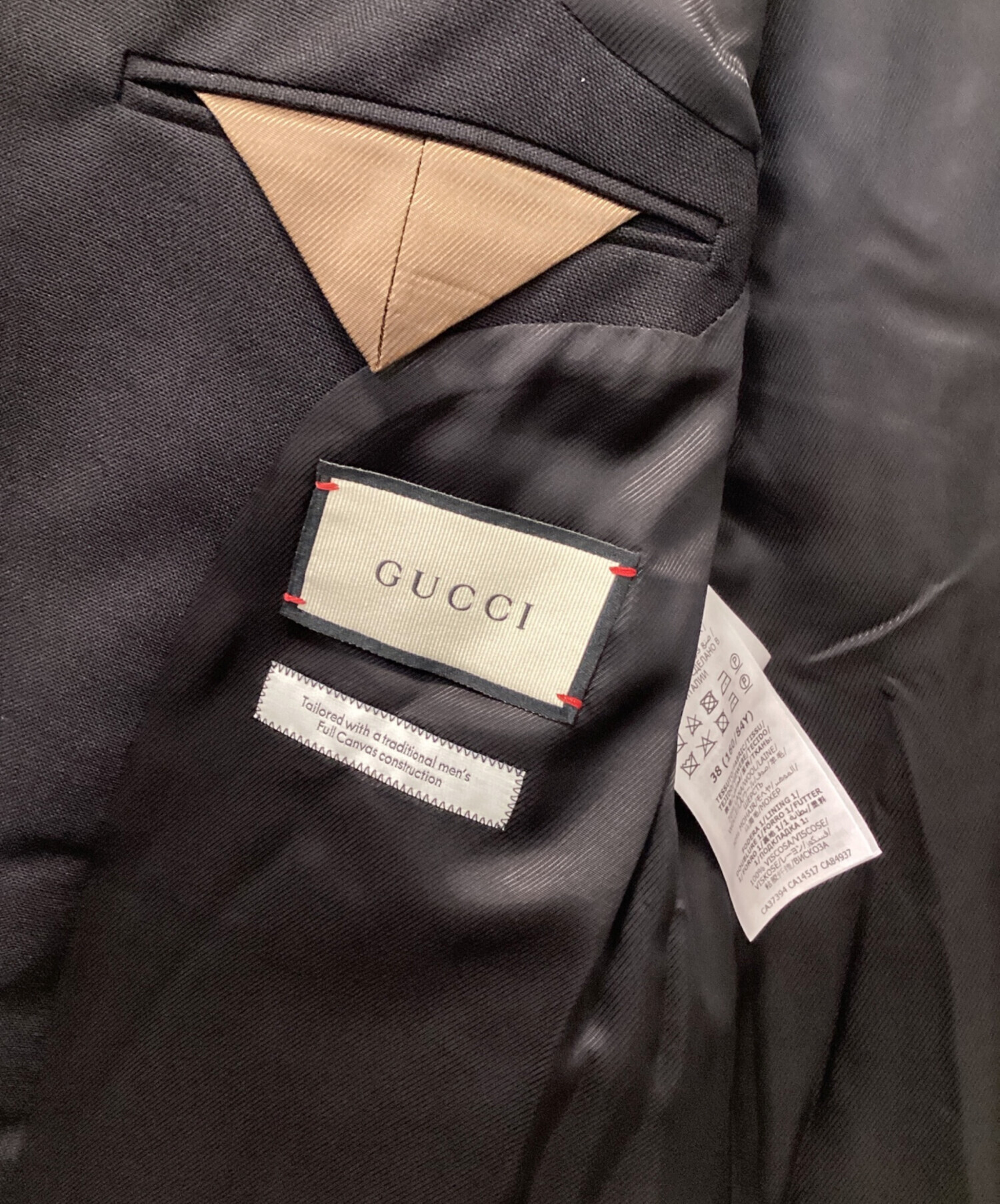 中古・古着通販】GUCCI (グッチ) ジャケット ブラック サイズ:38｜ブランド・古着通販 トレファク公式【TREFAC  FASHION】スマホサイト