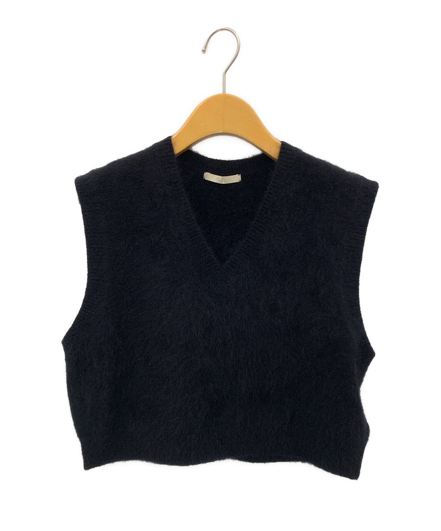 中古・古着通販】Plage (プラージュ) Cashmere Mix Fur Vest ブラック