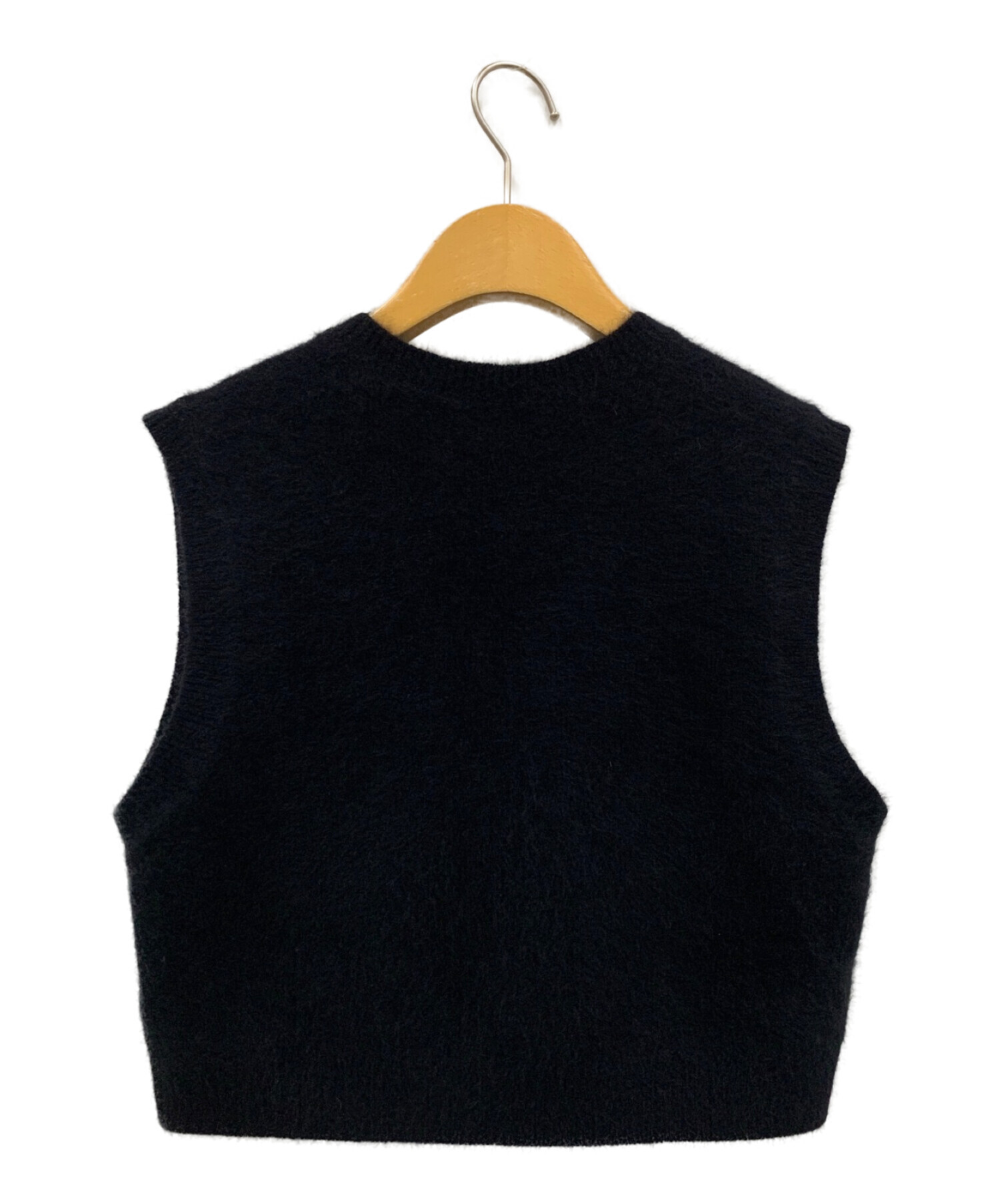 中古・古着通販】Plage (プラージュ) Cashmere Mix Fur Vest ブラック