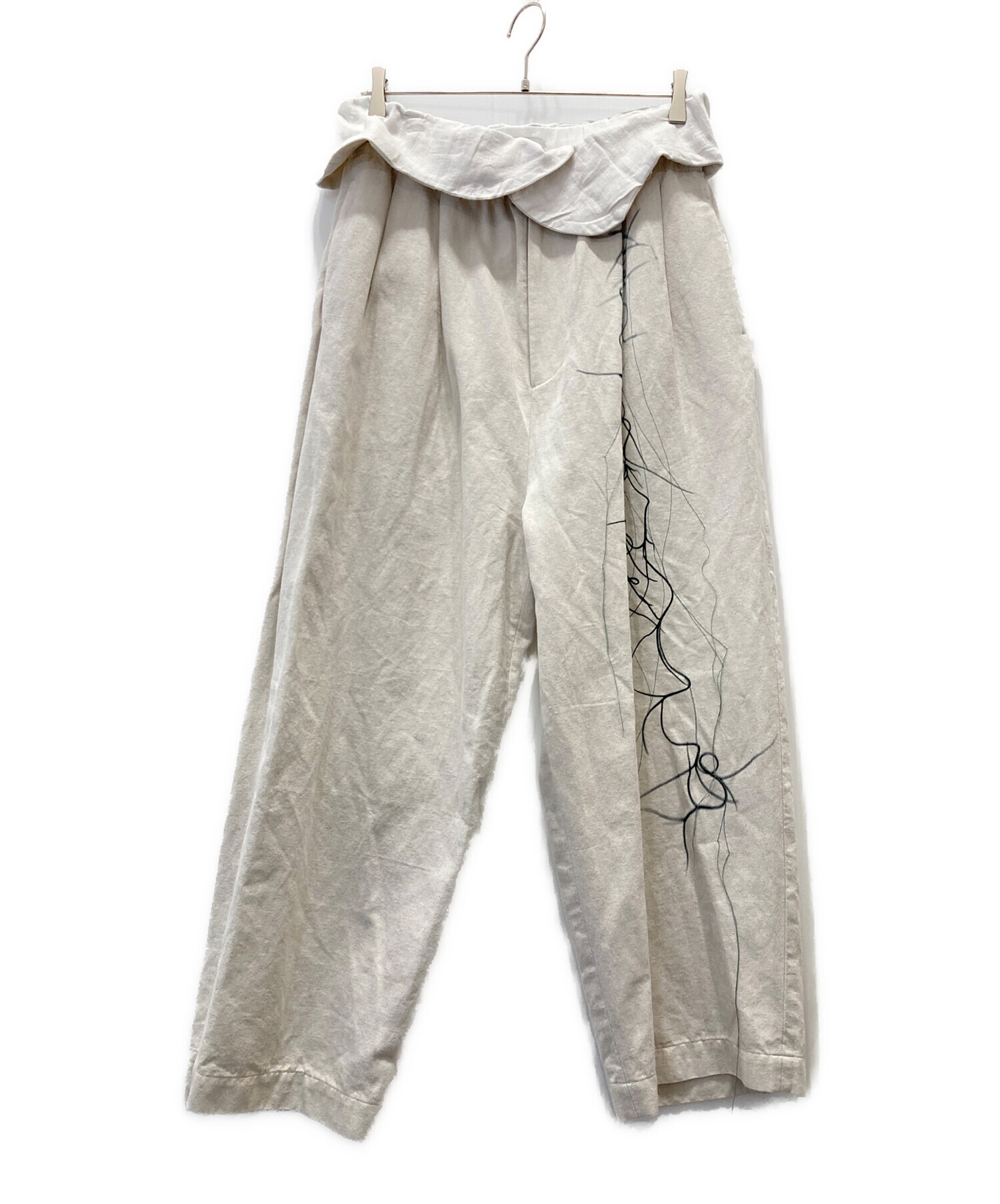 amachi. (アマチ) AY12-22 Spanish Moss Pants x Yuriko Takagi Natural サイズ:4