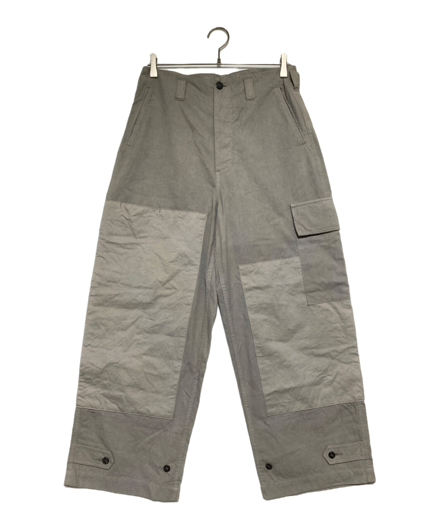 amachi. (アマチ) Double Knee Cargo Pants(ダブル ニー カーゴ パンツ) Stone Grey サイズ:5