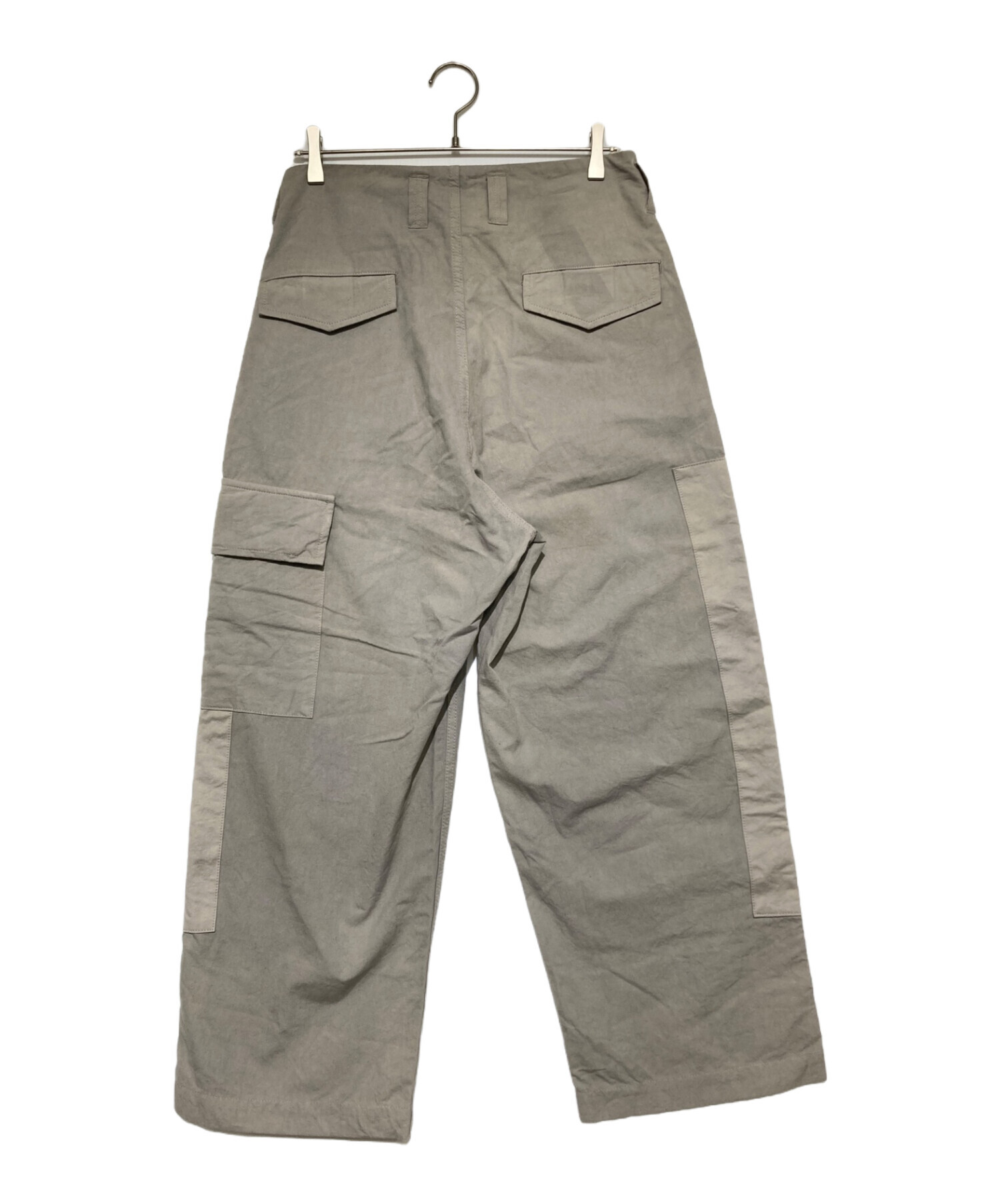 amachi. (アマチ) Double Knee Cargo Pants(ダブル ニー カーゴ パンツ) Stone Grey サイズ:5