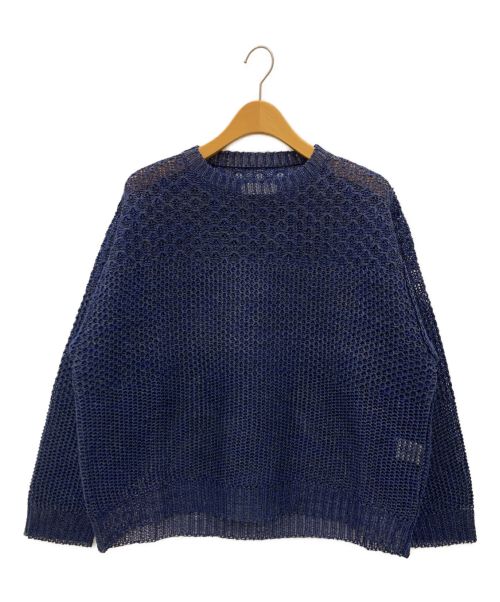 amachi. (アマチ) AY10-28 Water Depth Knit LS Charcoal Navy サイズ:5