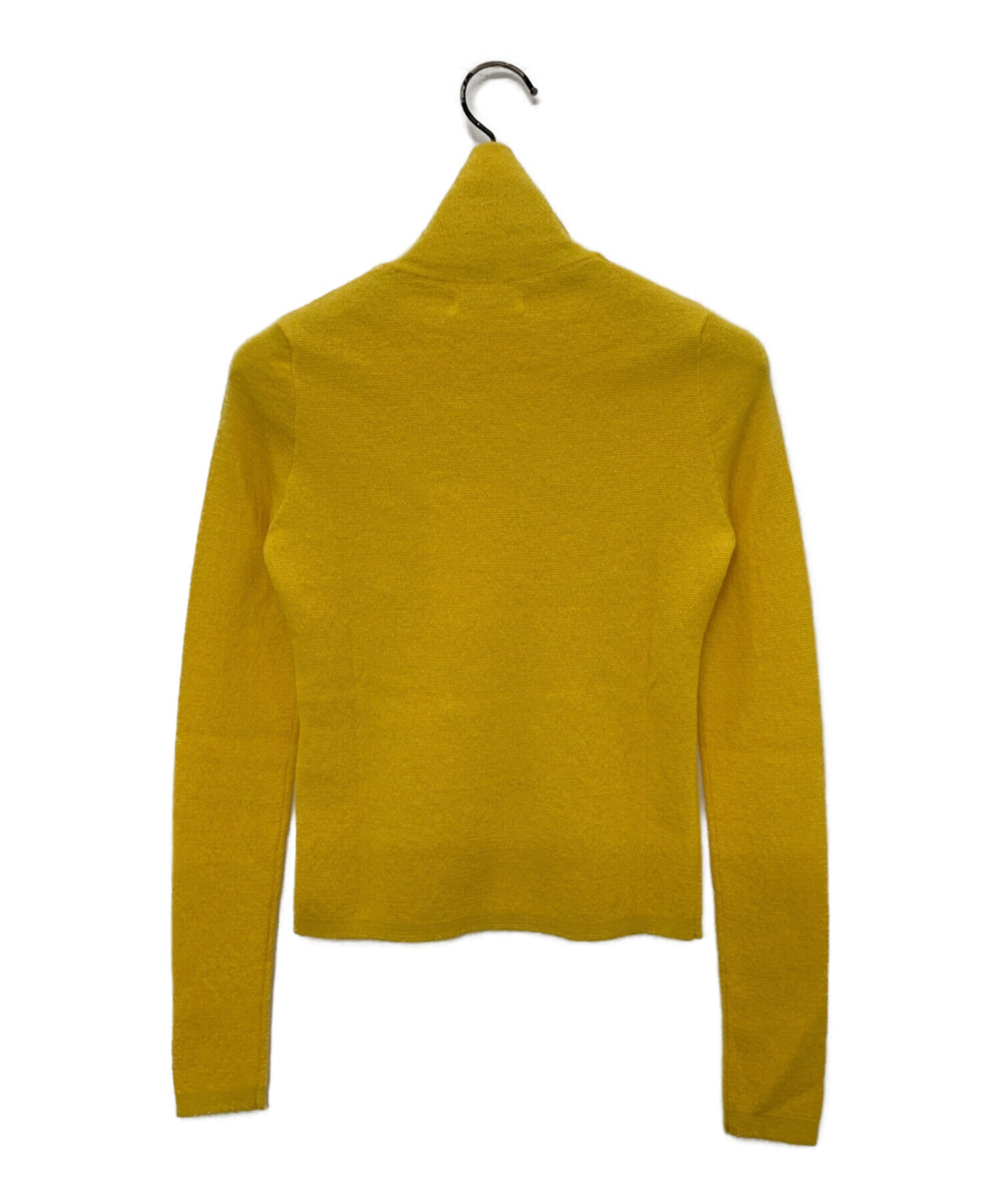 FUMIKA UCHIDA (フミカウチダ) CASHMERE HIGH-NECK BUTTONED SWEATER BANANA サイズ:34