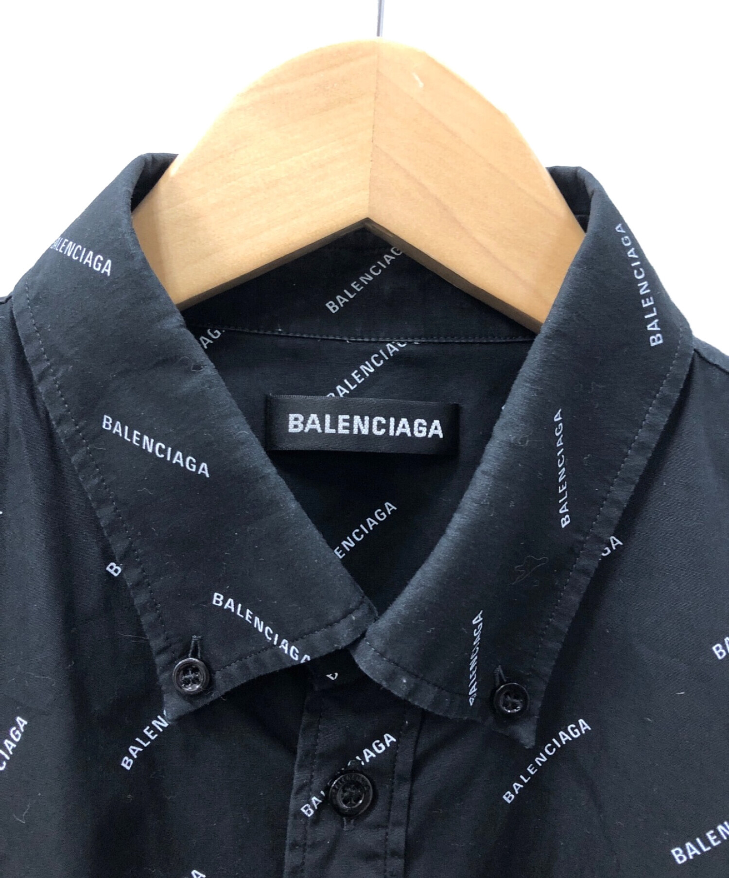 バレンシアガ　BALENCIAGA シャツ　サイズ37身幅約49cm