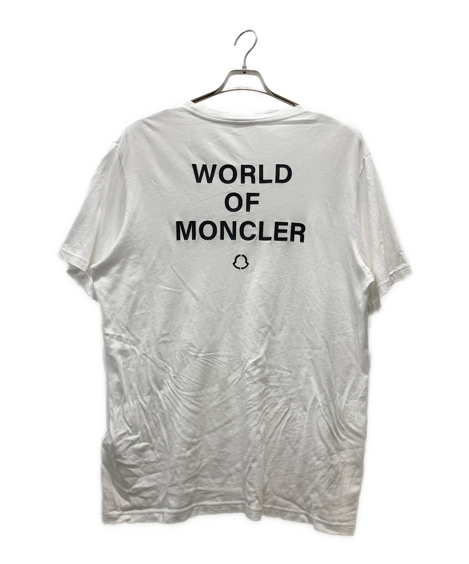 MONCLER (モンクレール) FRAGMENT DESIGN (フラグメントデザイン) MAGLIA T-SHIRT ホワイト サイズ:XL