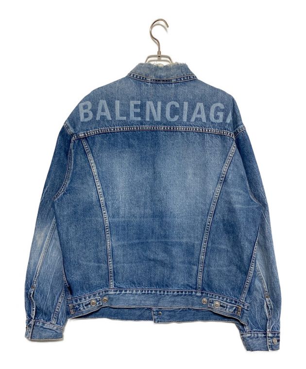 中古・古着通販】BALENCIAGA (バレンシアガ) バックロゴデニムジャケット インディゴ サイズ:44｜ブランド・古着通販  トレファク公式【TREFAC FASHION】スマホサイト