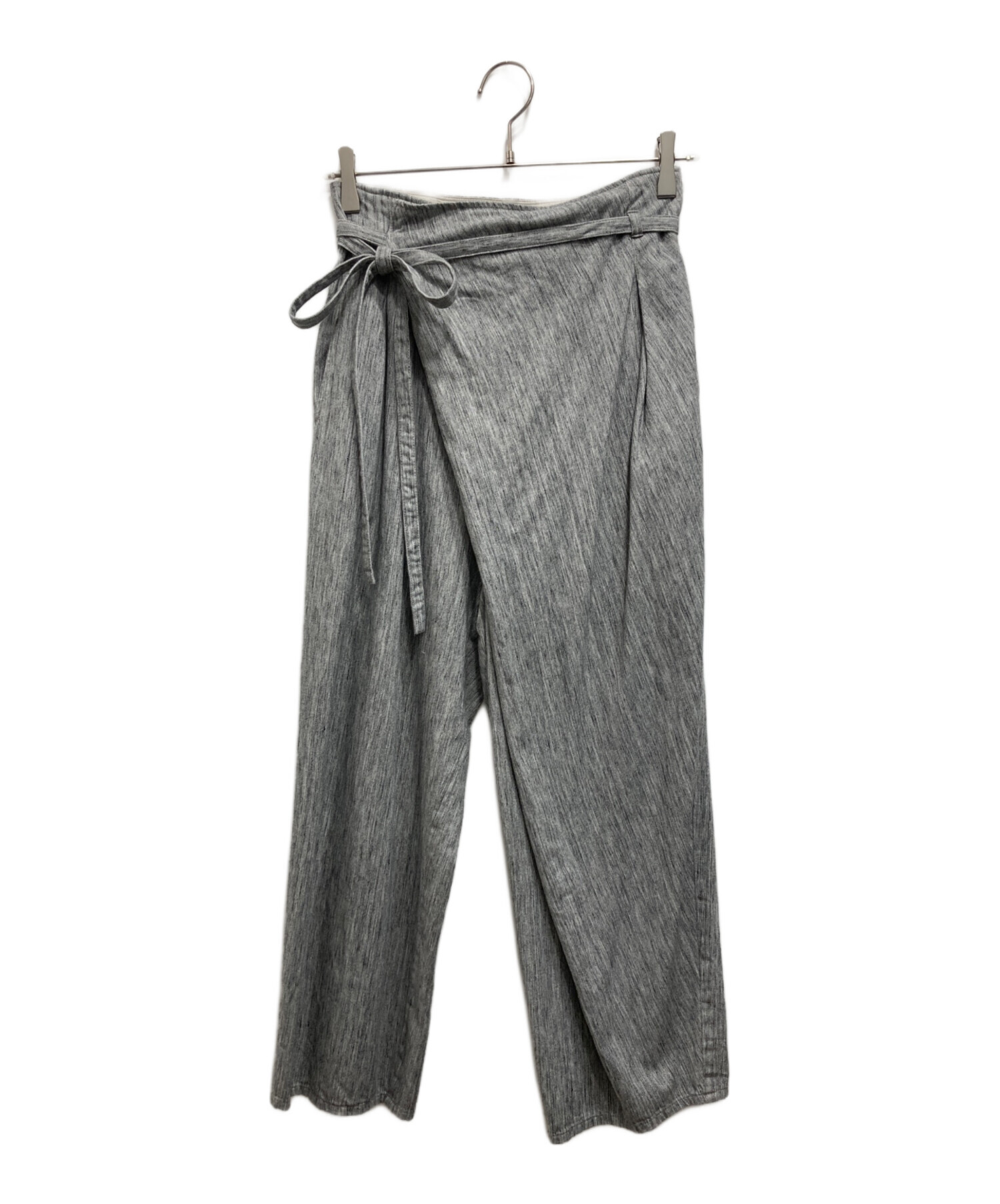 中古・古着通販】STEVEN ALAN (スティーブンアラン) DENIM CROSS OVER PANTS グレー サイズ:S｜ブランド・古着通販  トレファク公式【TREFAC FASHION】スマホサイト