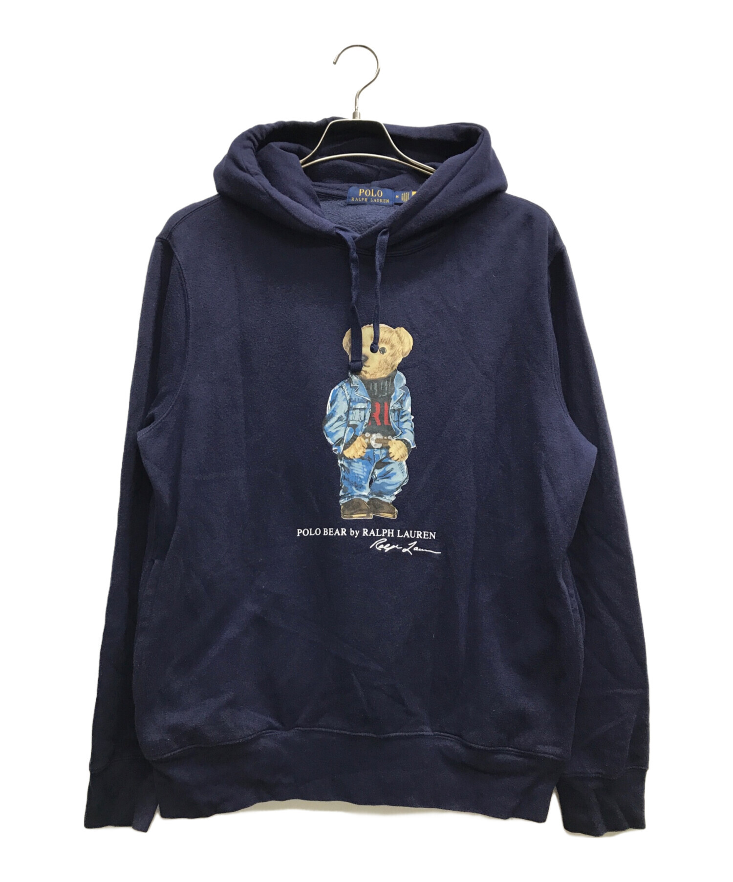 POLO RALPH LAUREN (ポロ・ラルフローレン) ポロベアープルオーバーパーカー ネイビー サイズ:M