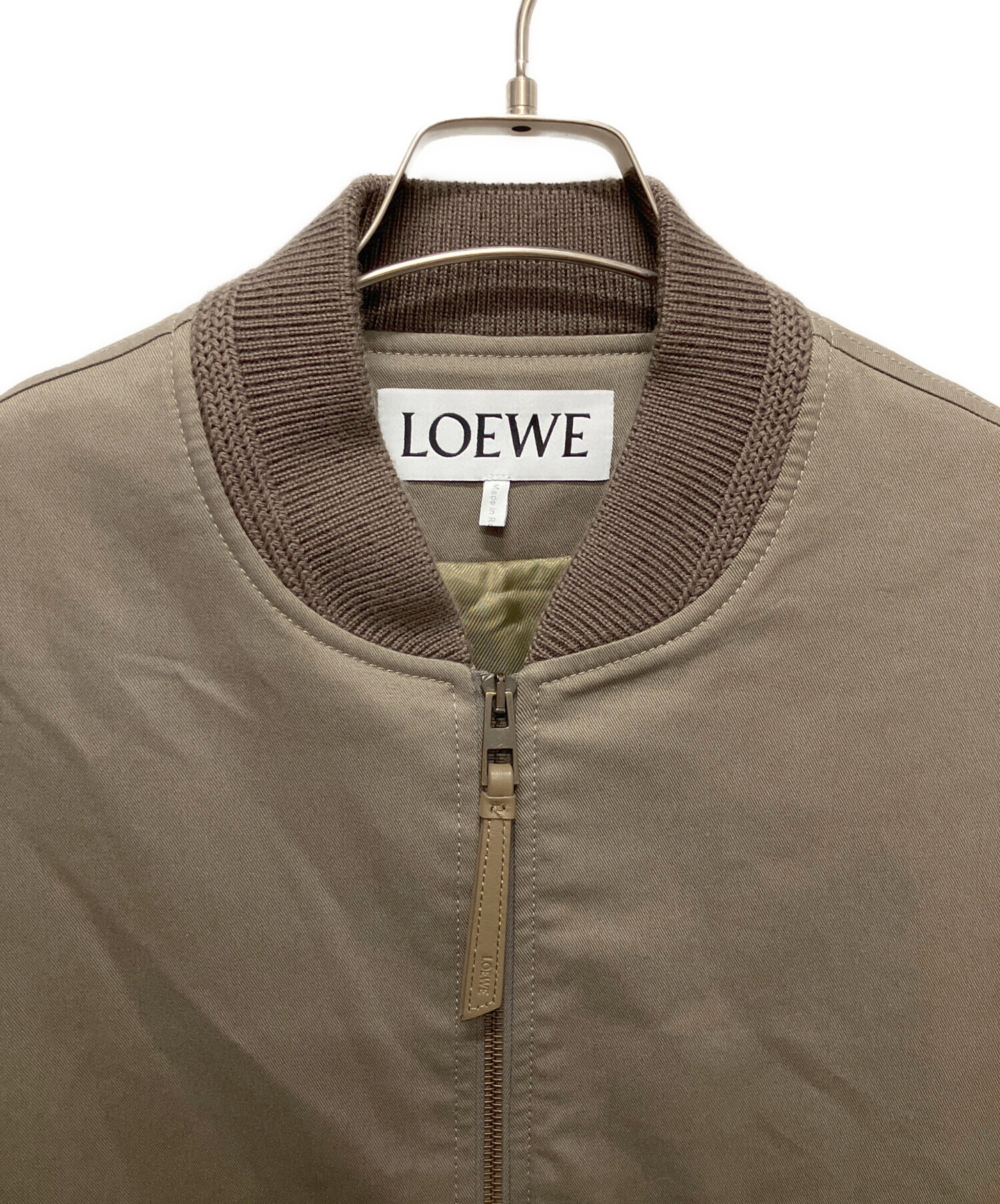 中古・古着通販】LOEWE (ロエベ) コットンボンバージャケット カーキ サイズ:48｜ブランド・古着通販 トレファク公式【TREFAC  FASHION】スマホサイト