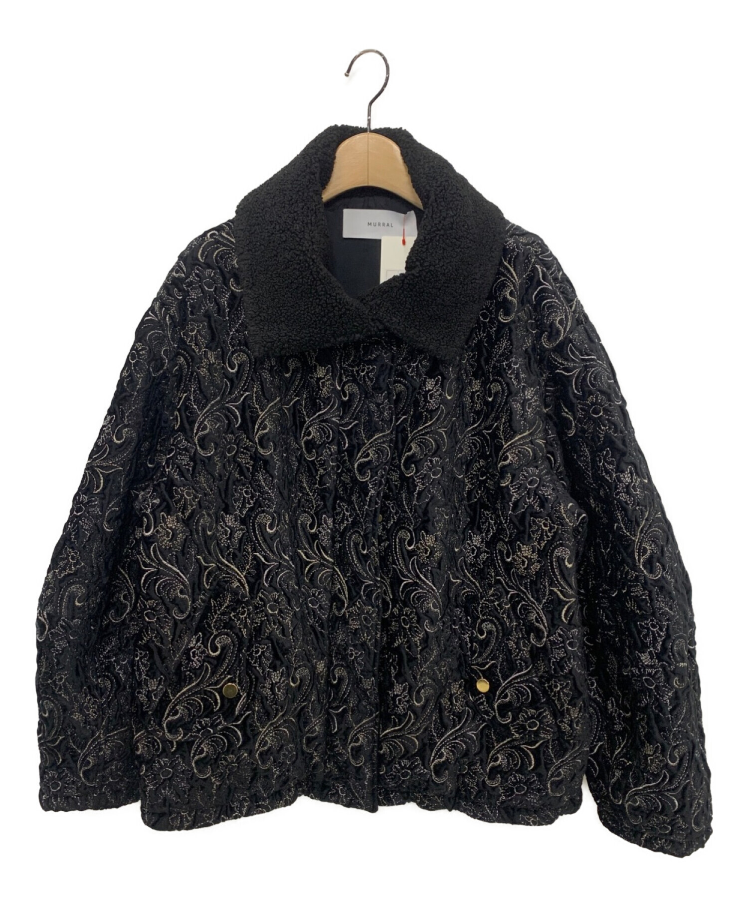 MURRAL (ミューラル) Ice flower embroidery jacket ブラック サイズ:F