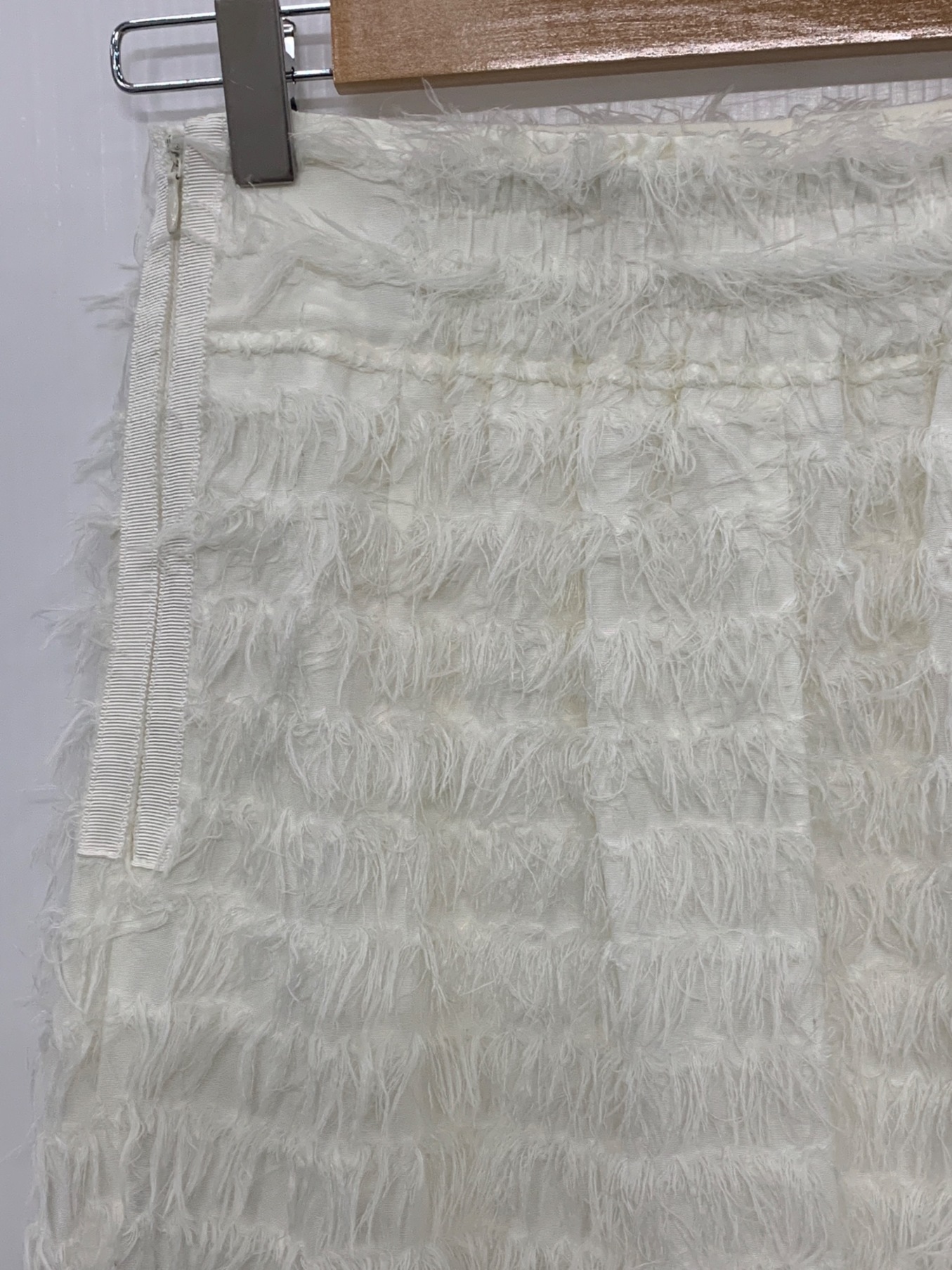 中古・古着通販】Gypsohila (ジプソフィア) Feather Skirt ホワイト