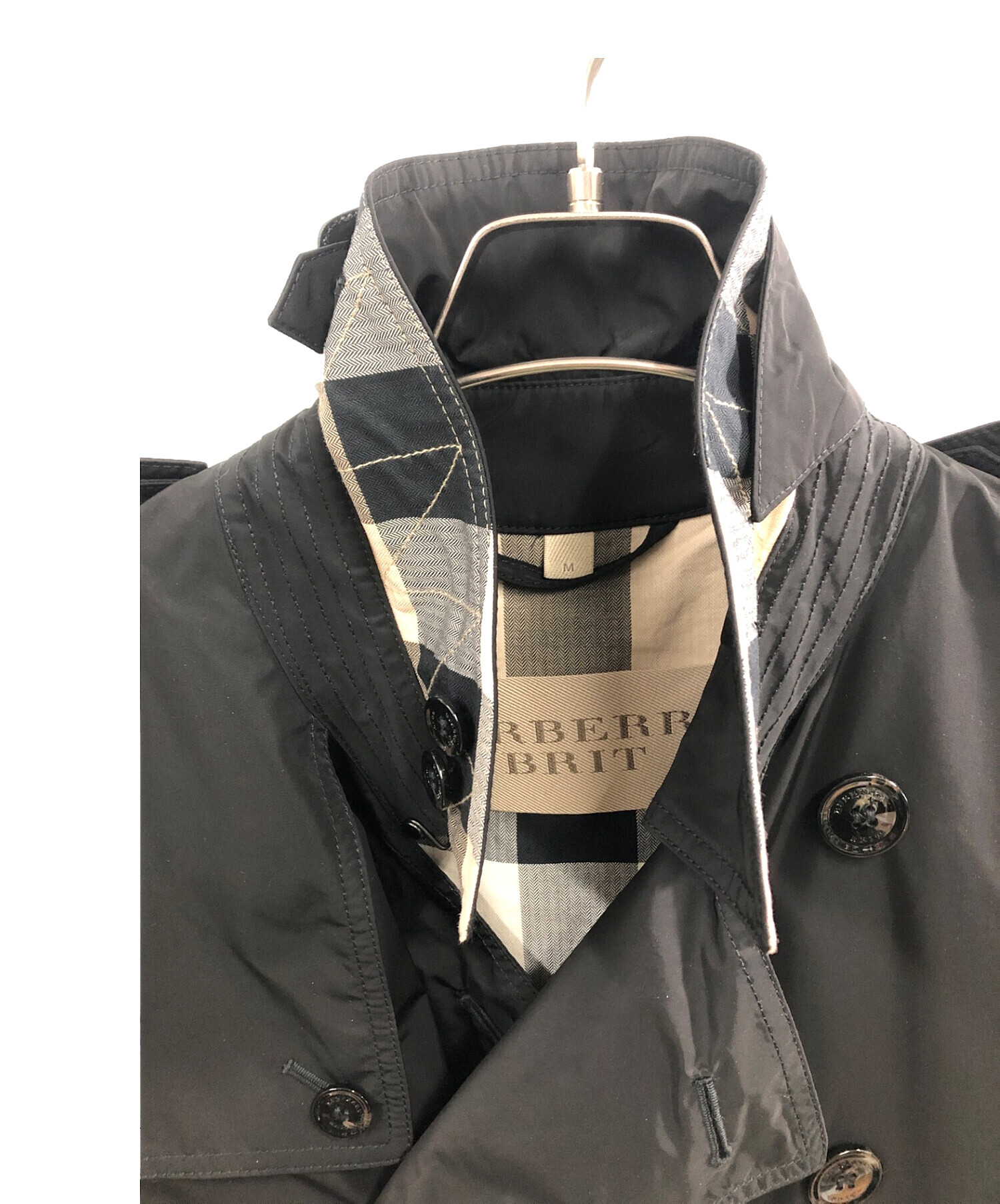 BURBERRY BRIT (バーバリーブリット) トレンチコート ブラック サイズ:M