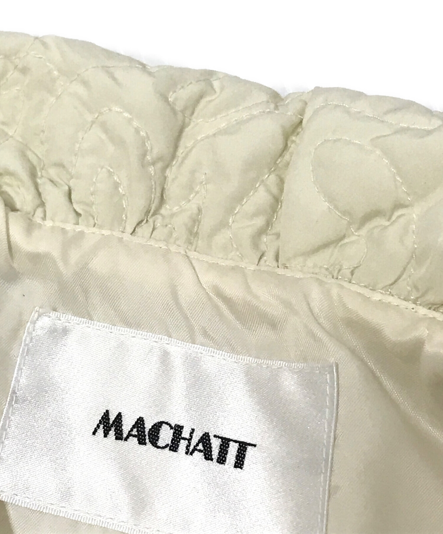 machatt (マチャット) トップサーモキルティングジャケット アイボリー サイズ:下記参照