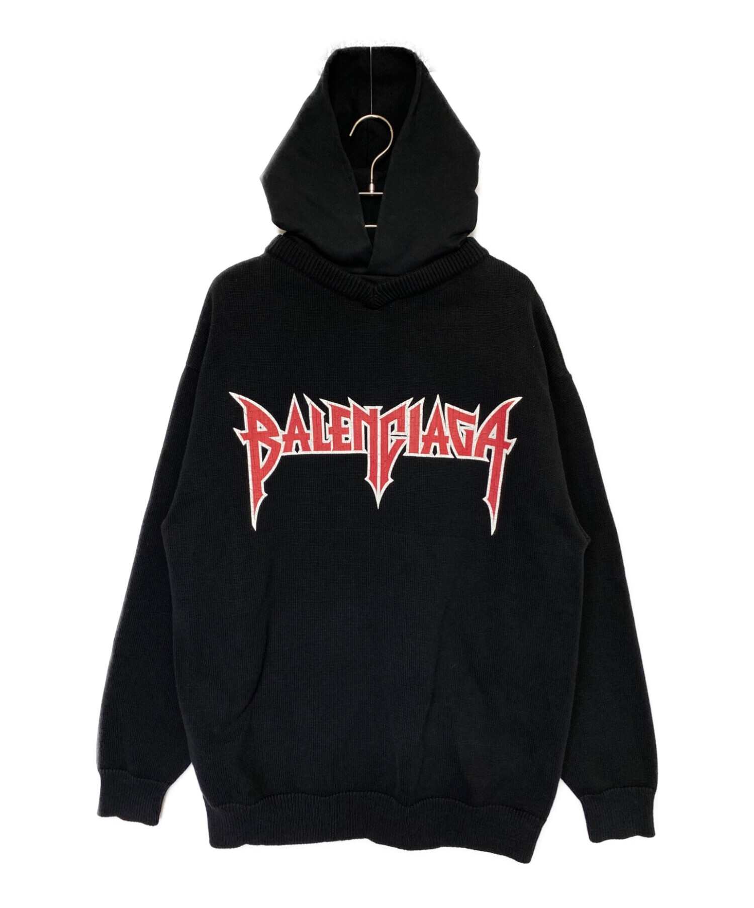 BALENCIAGA (バレンシアガ) METAL PATCHED HOODIE ブラック サイズ:S