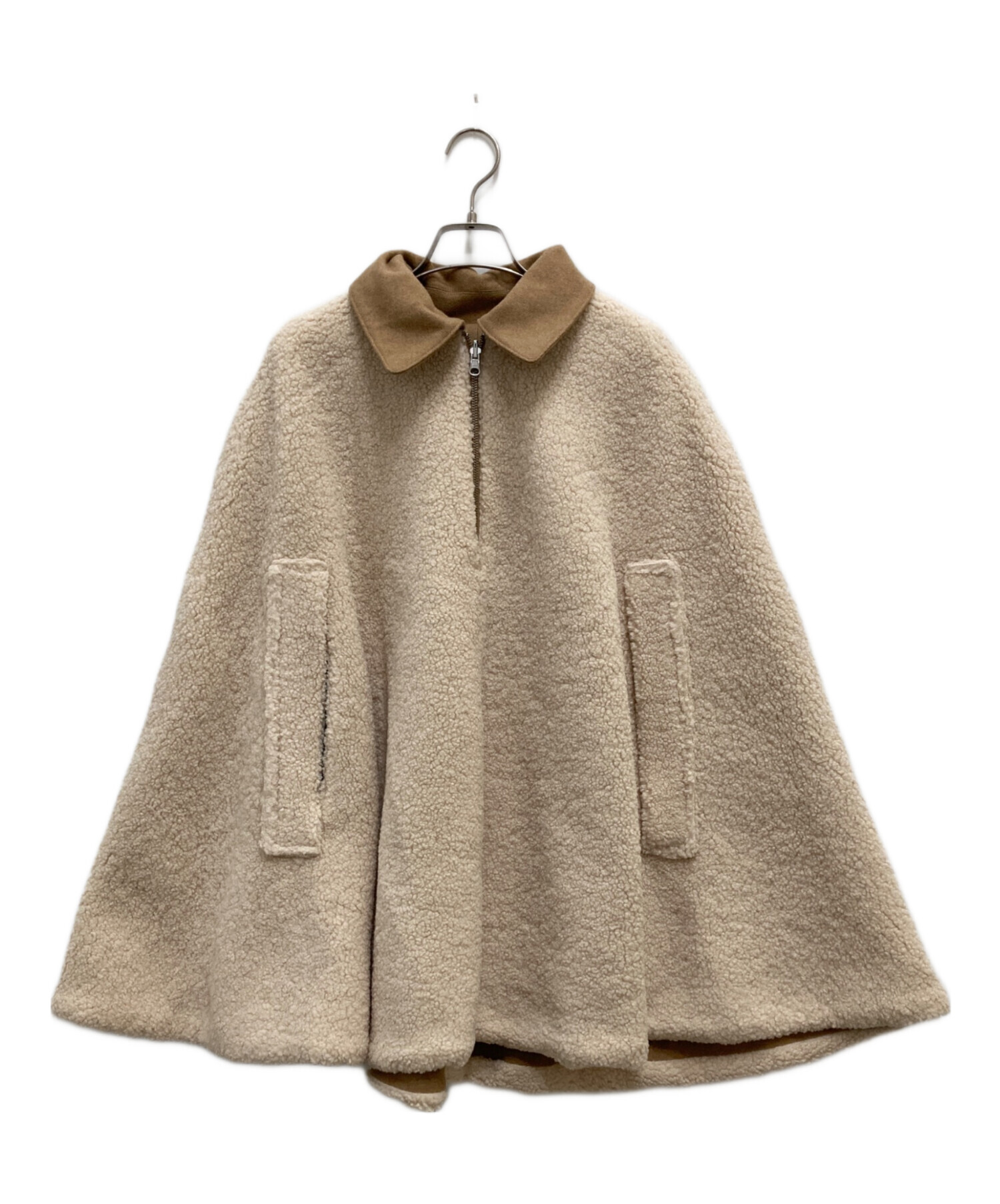 中古・古着通販】CLANE (クラネ) REVERSIBLE BOA MILITARY CAPE COAT/リバーシブルボアミリタリーケープコート  ベージュ サイズ:1｜ブランド・古着通販 トレファク公式【TREFAC FASHION】スマホサイト