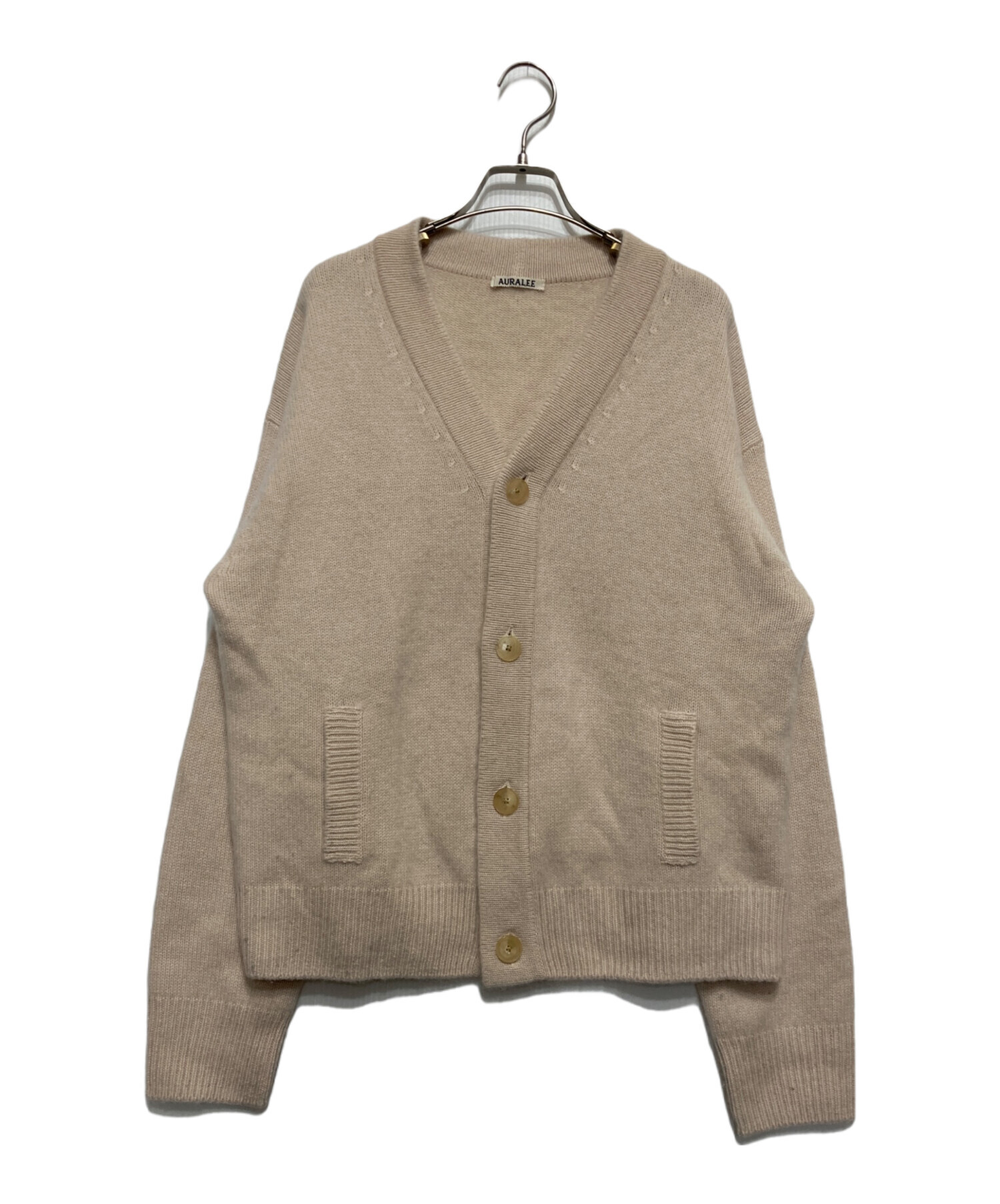 中古・古着通販】AURALEE (オーラリー) BABY CASHMERE KNIT CARDIGAN ベージュ サイズ:SIZE4｜ブランド・古着通販  トレファク公式【TREFAC FASHION】スマホサイト