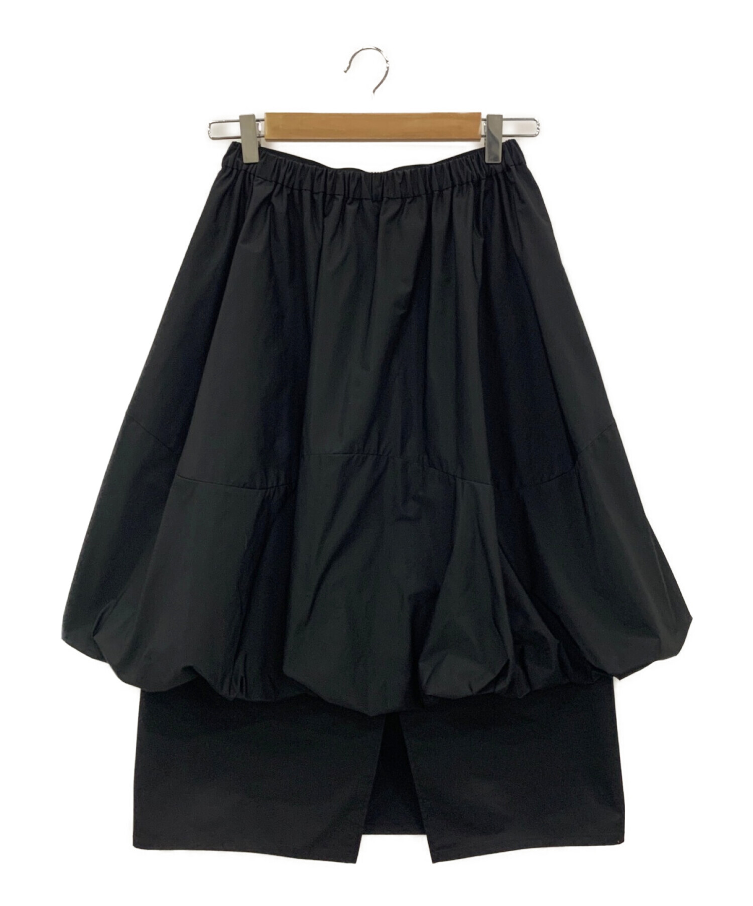 ENFOLD (エンフォルド) LAYERED BALLOON SKIRT ブラック サイズ:36