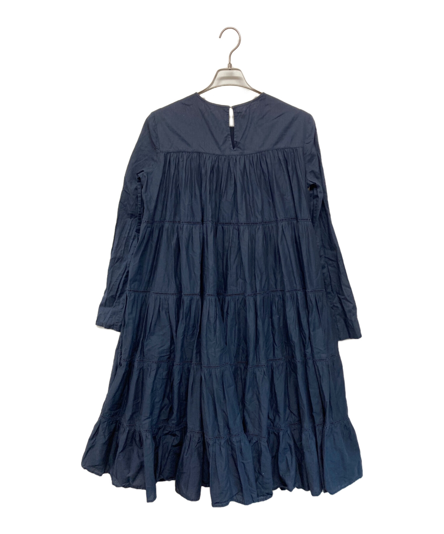 merlette (マーレット) ESSAOUIRA コットンティーアドワンピース ネイビー サイズ:SIZE XS